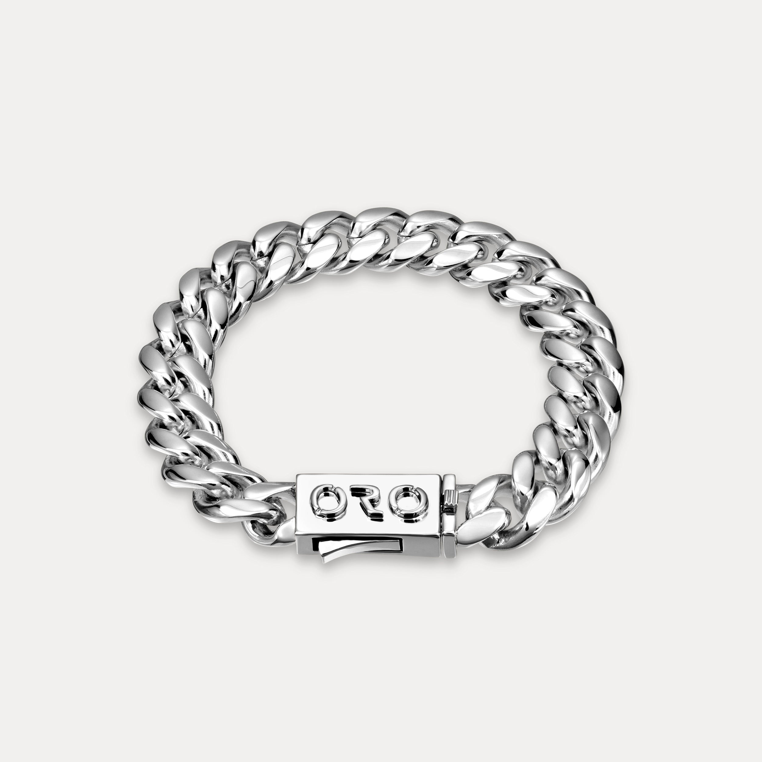 Cuban Link Bracelet (12mm) - Silver