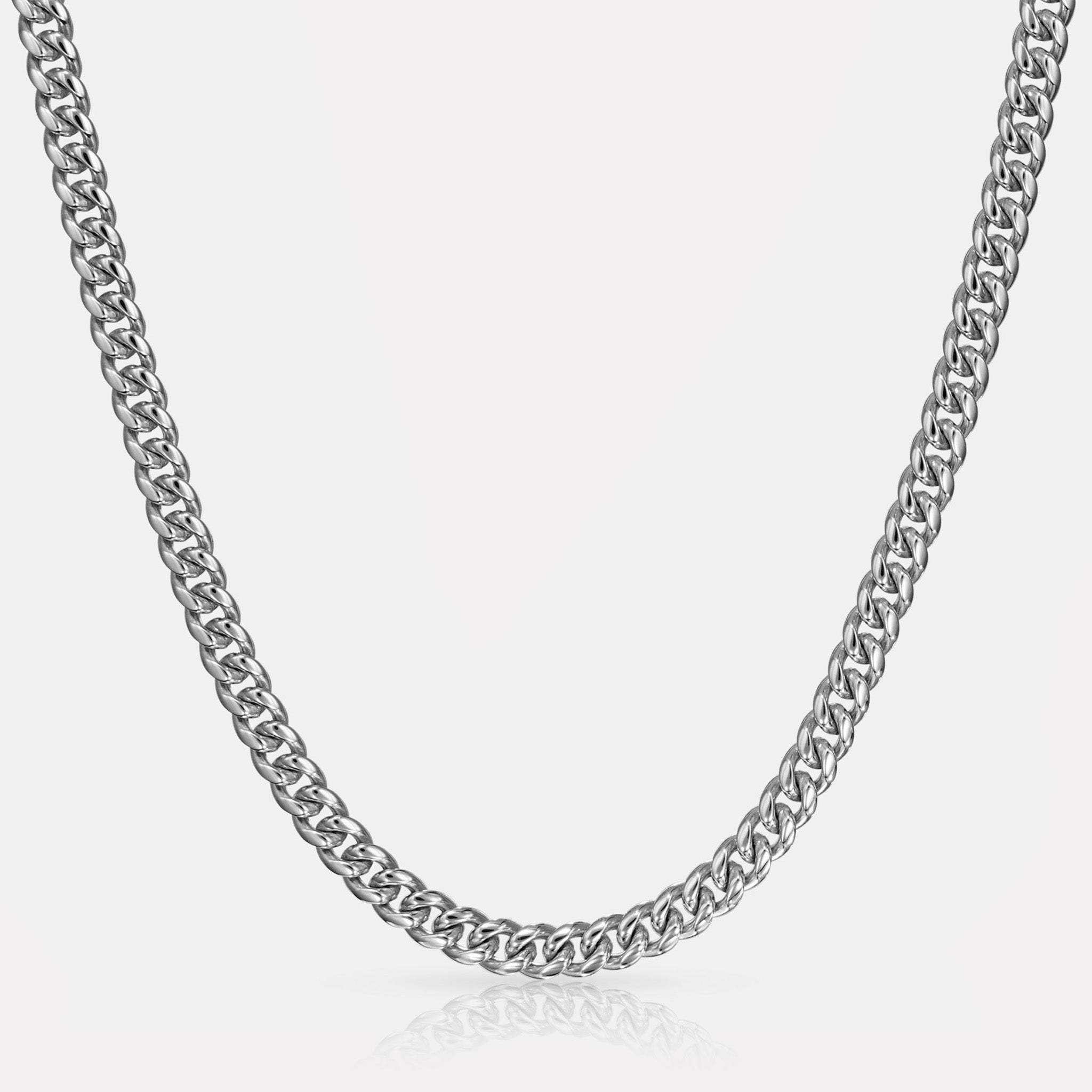 Cuban Link Chain (6mm) - Silver