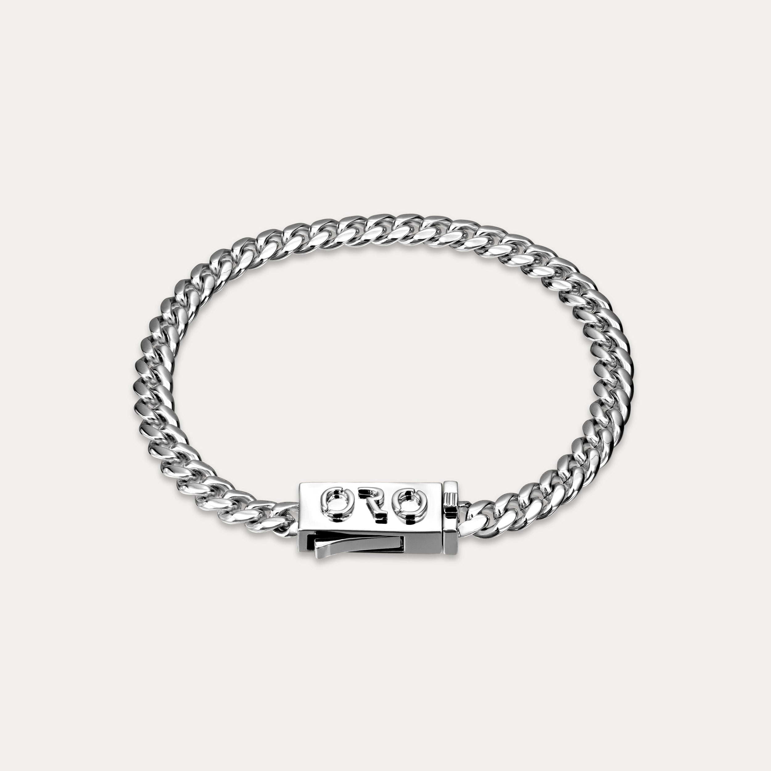 Cuban Link Bracelet (6mm) - Silver