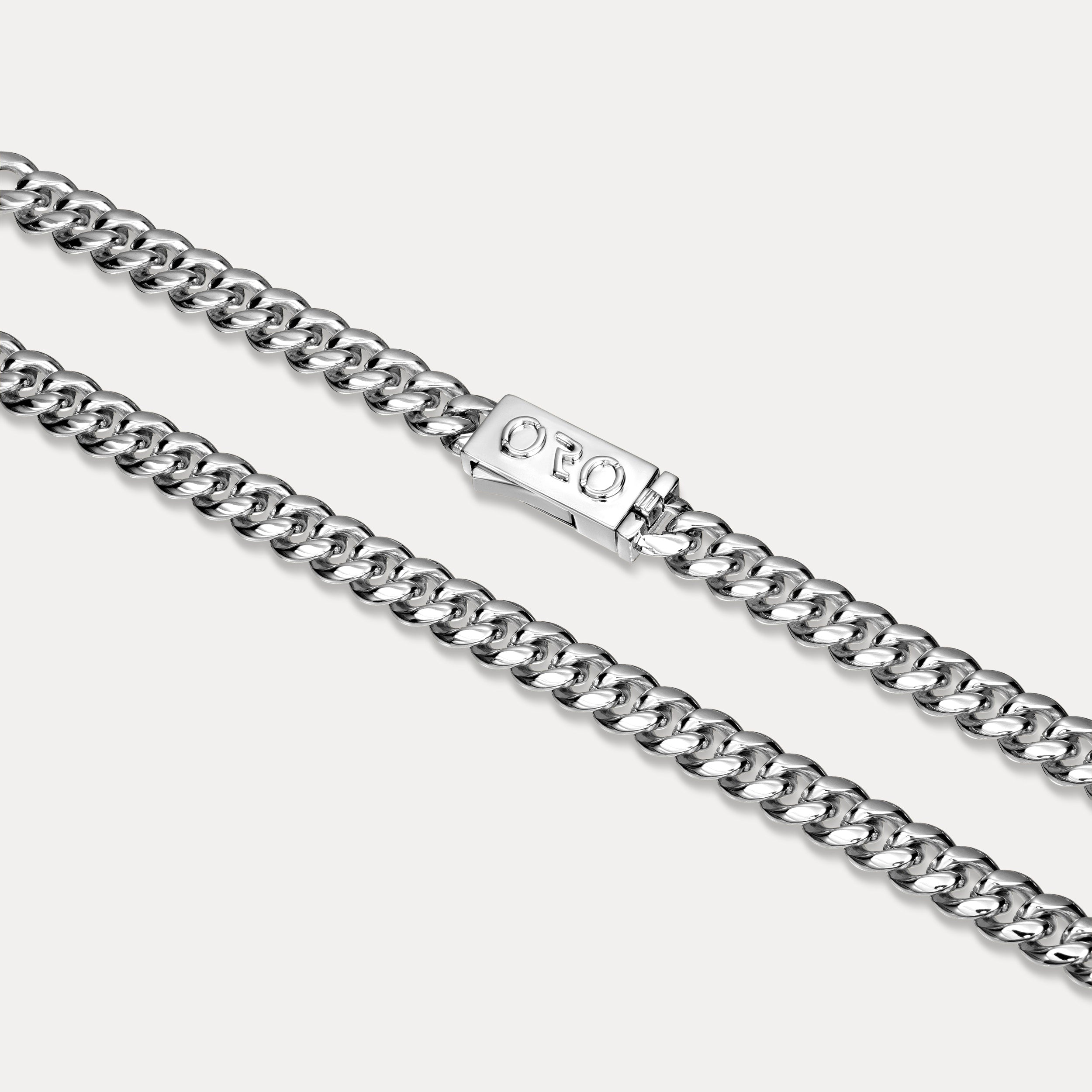 Cuban Link Chain (8mm) - Silver