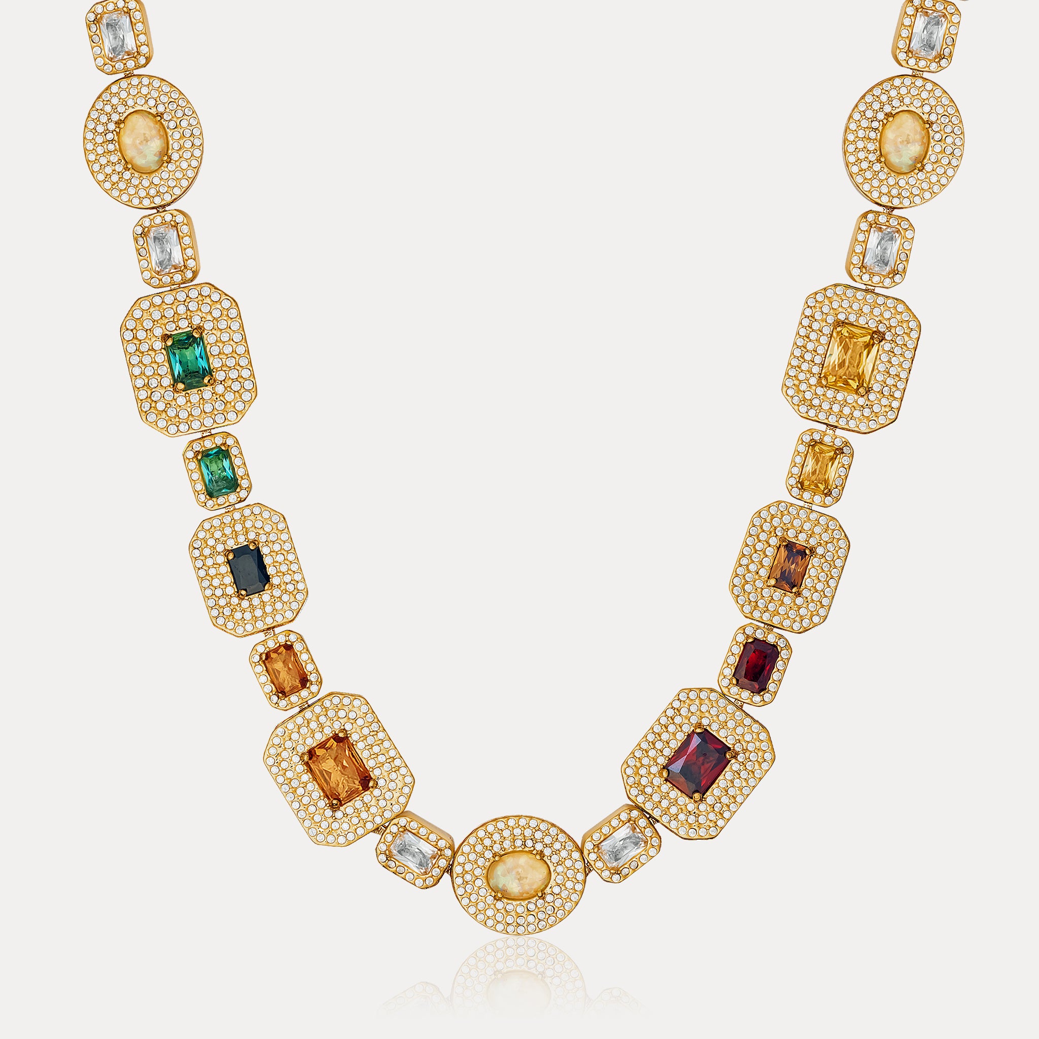 Echelon Gemstone Chain - Gold