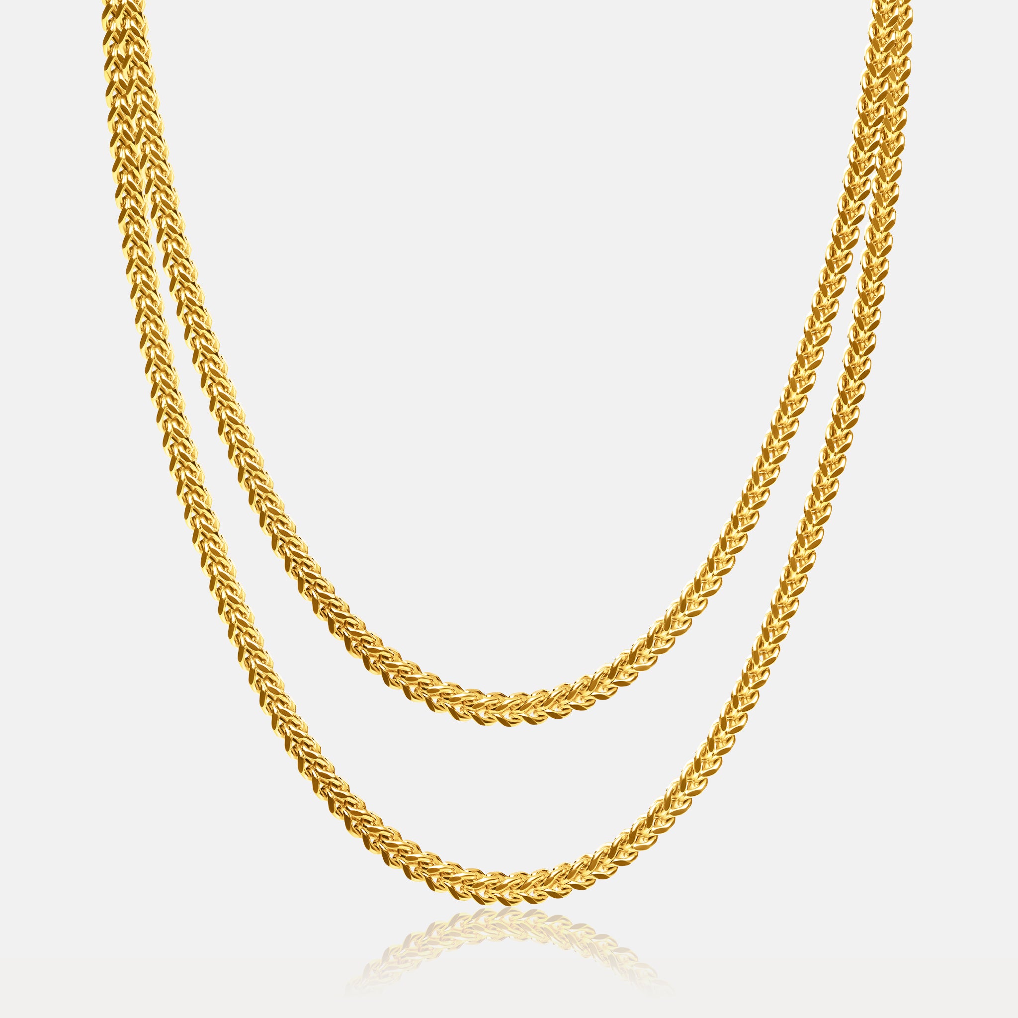 Franco Chain Stack (3mm) - Gold