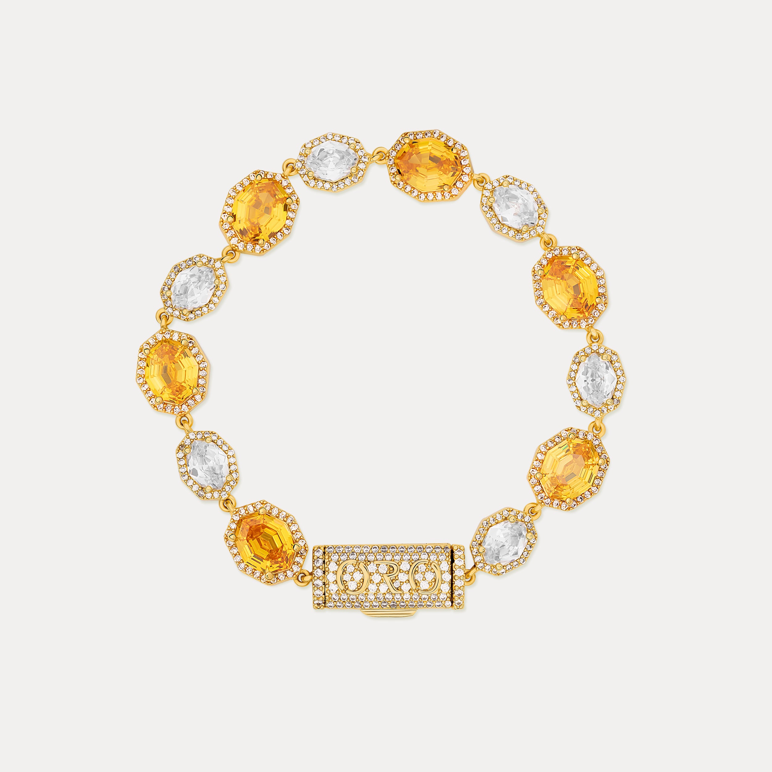 Canary Octavo Gemstone Bracelet - Gold