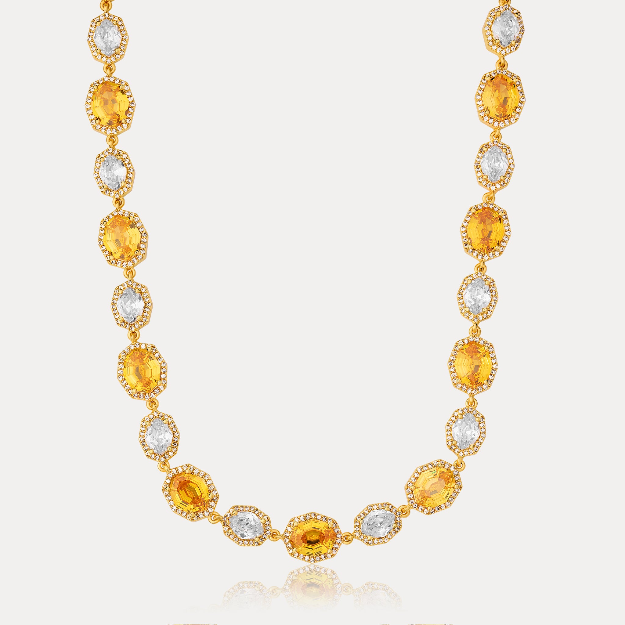 Canary Octavo Gemstone Chain - Gold