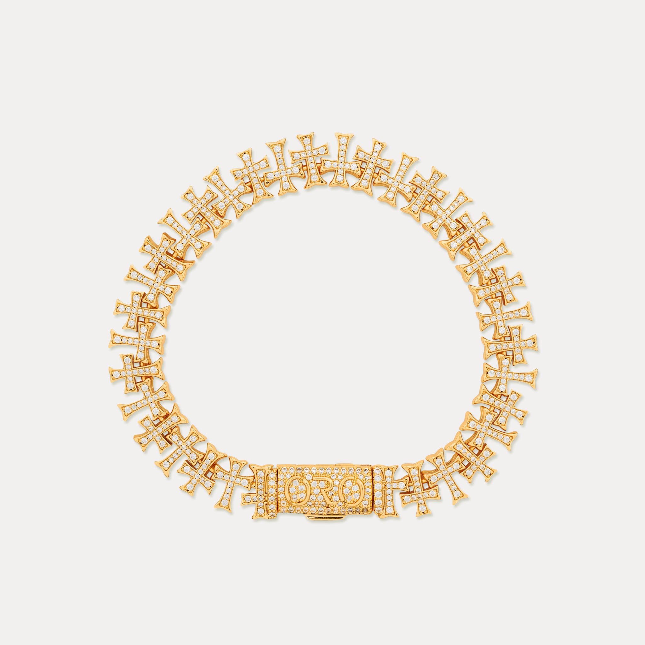 Cathedral Cross Bracelet - Gold