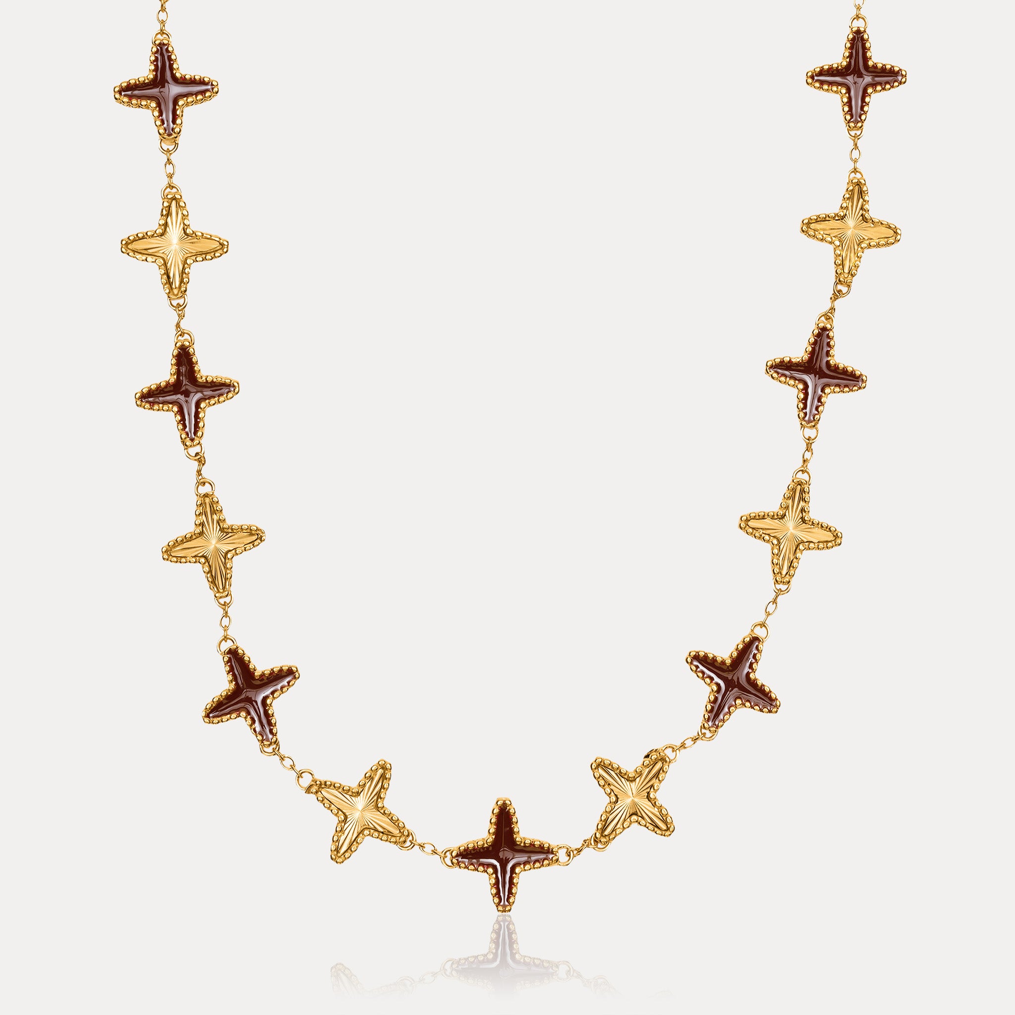 Crimson Clovero Chain - Gold