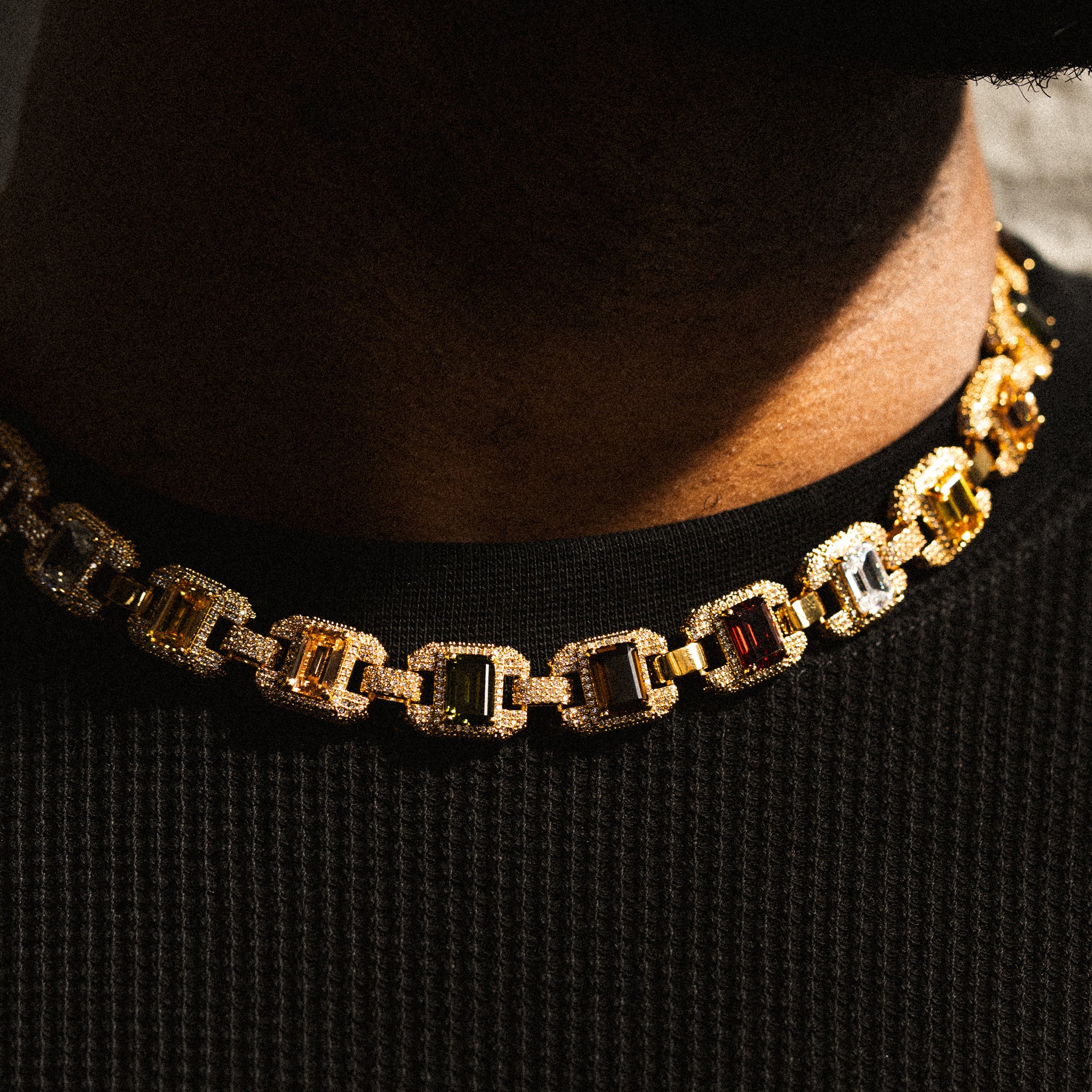 Riviera Gemstone Chain - Gold