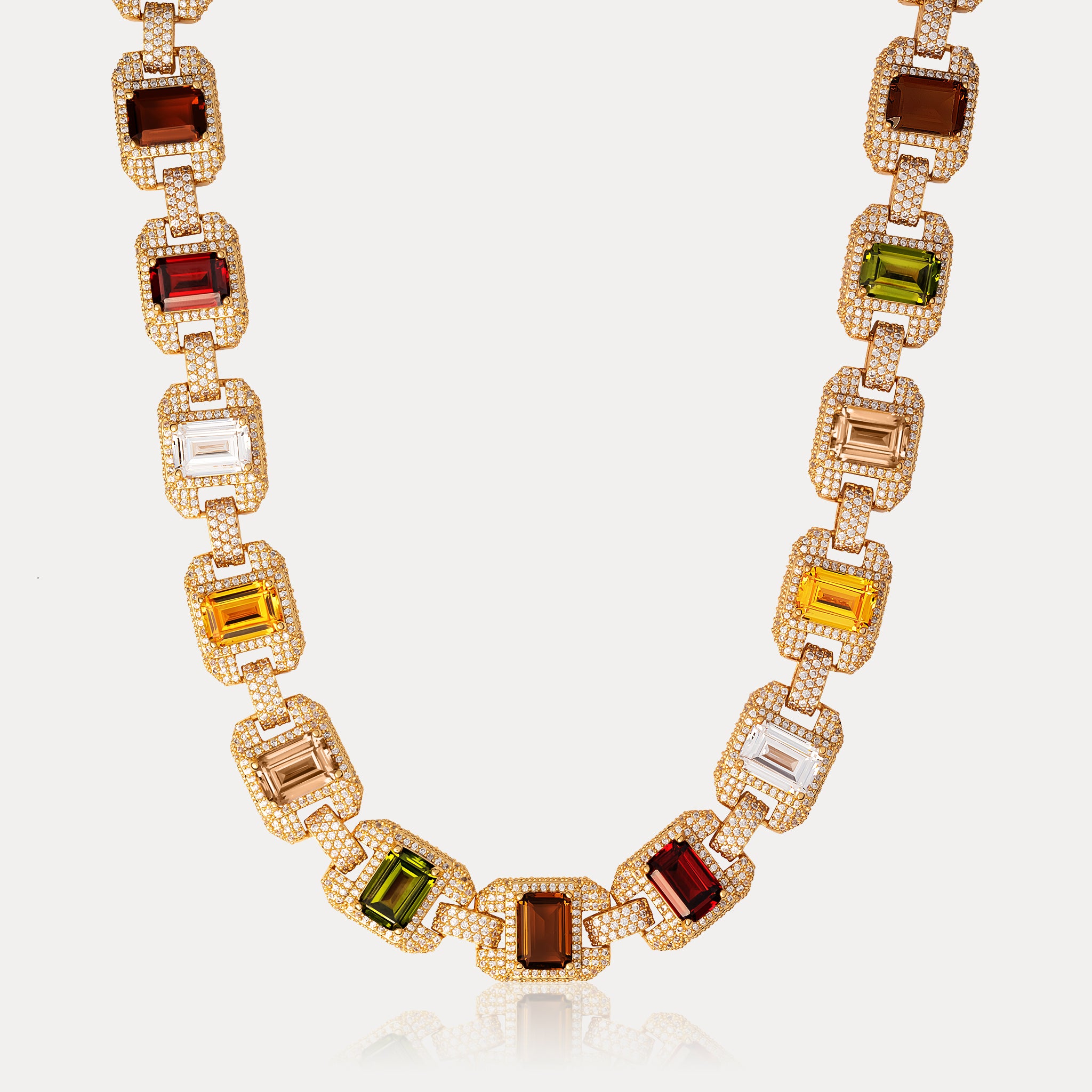 Riviera Gemstone Chain - Gold