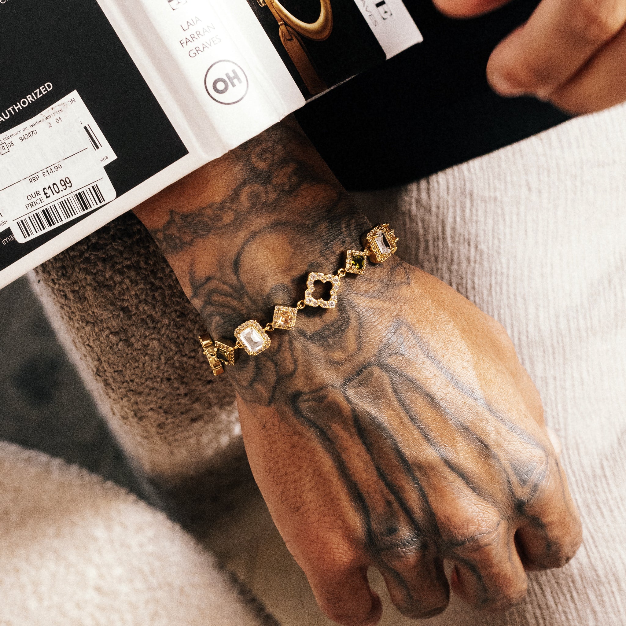 Midas Gemstone Bracelet - Gold