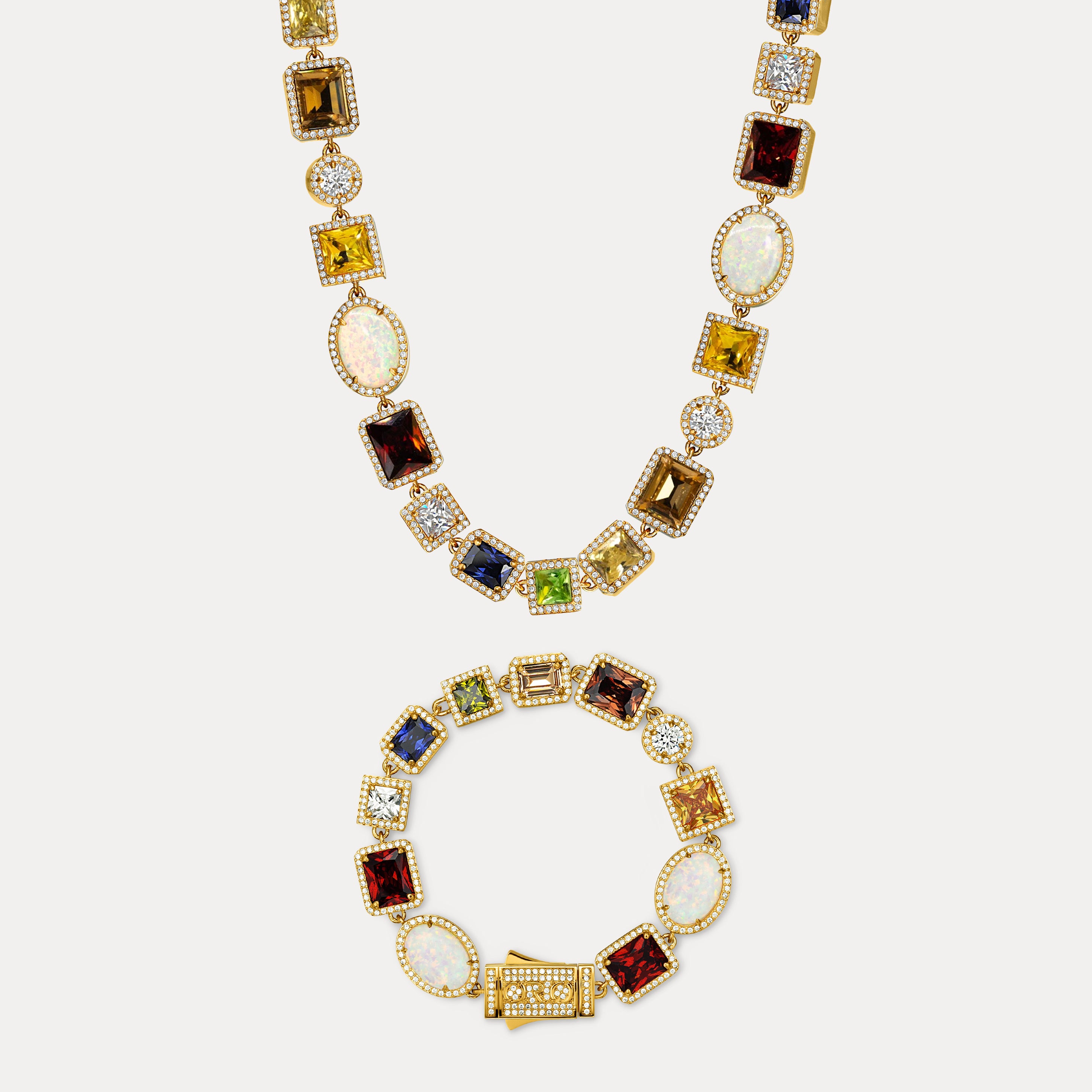 Motley Gemstone Set - Gold