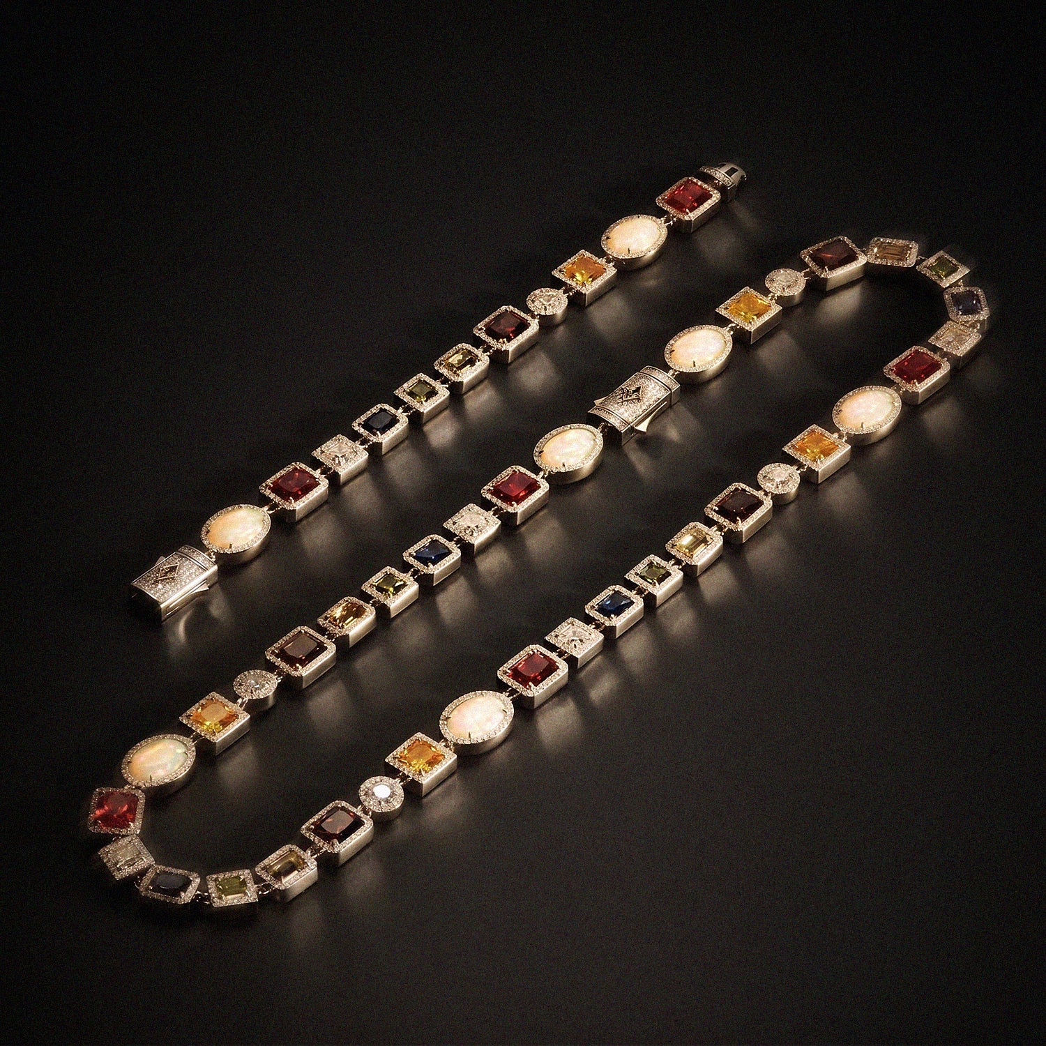 Motley Gemstone Set - Silver