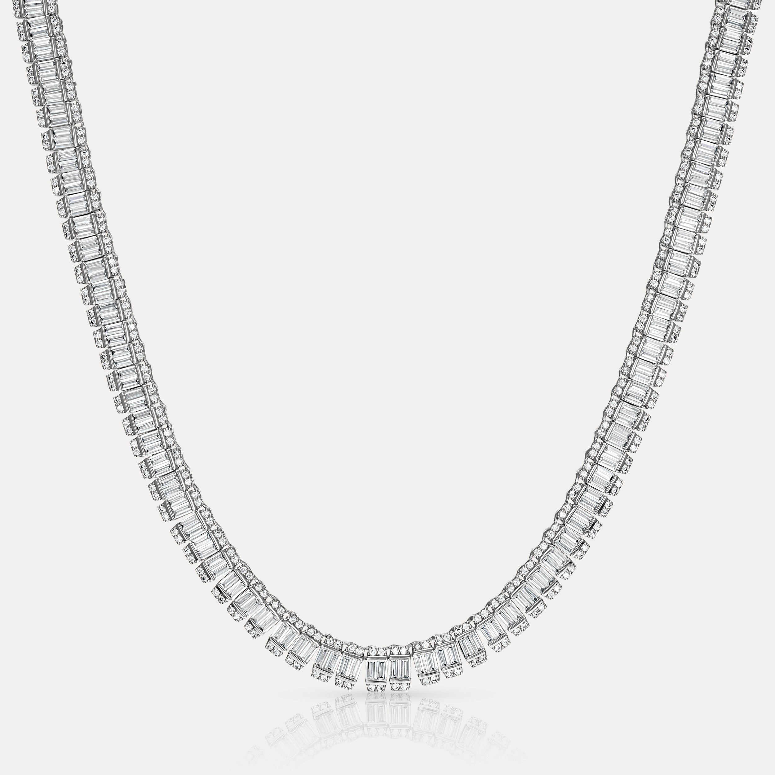 Prestige Baguette Chain - Silver