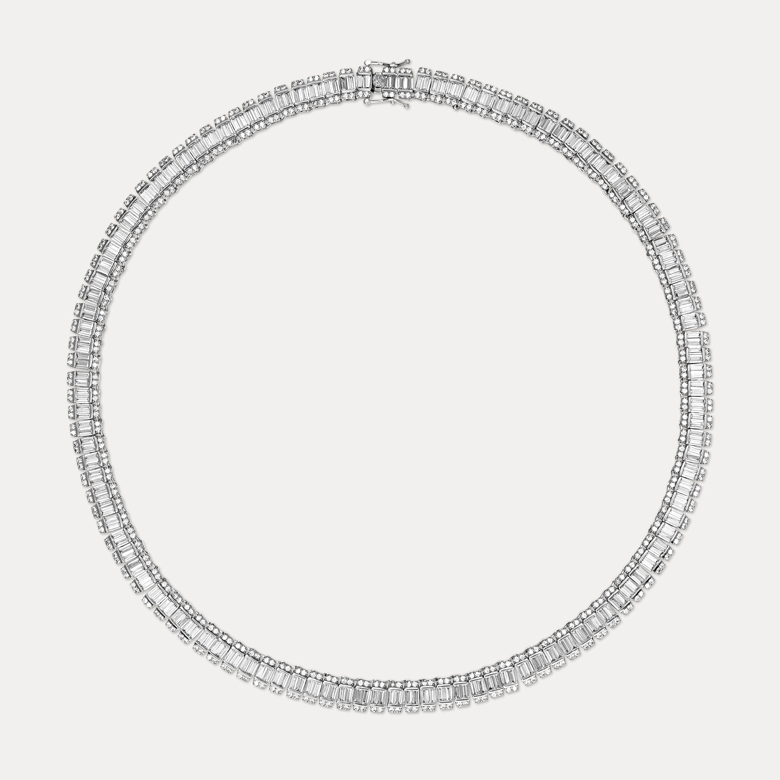 Prestige Baguette Chain - Silver