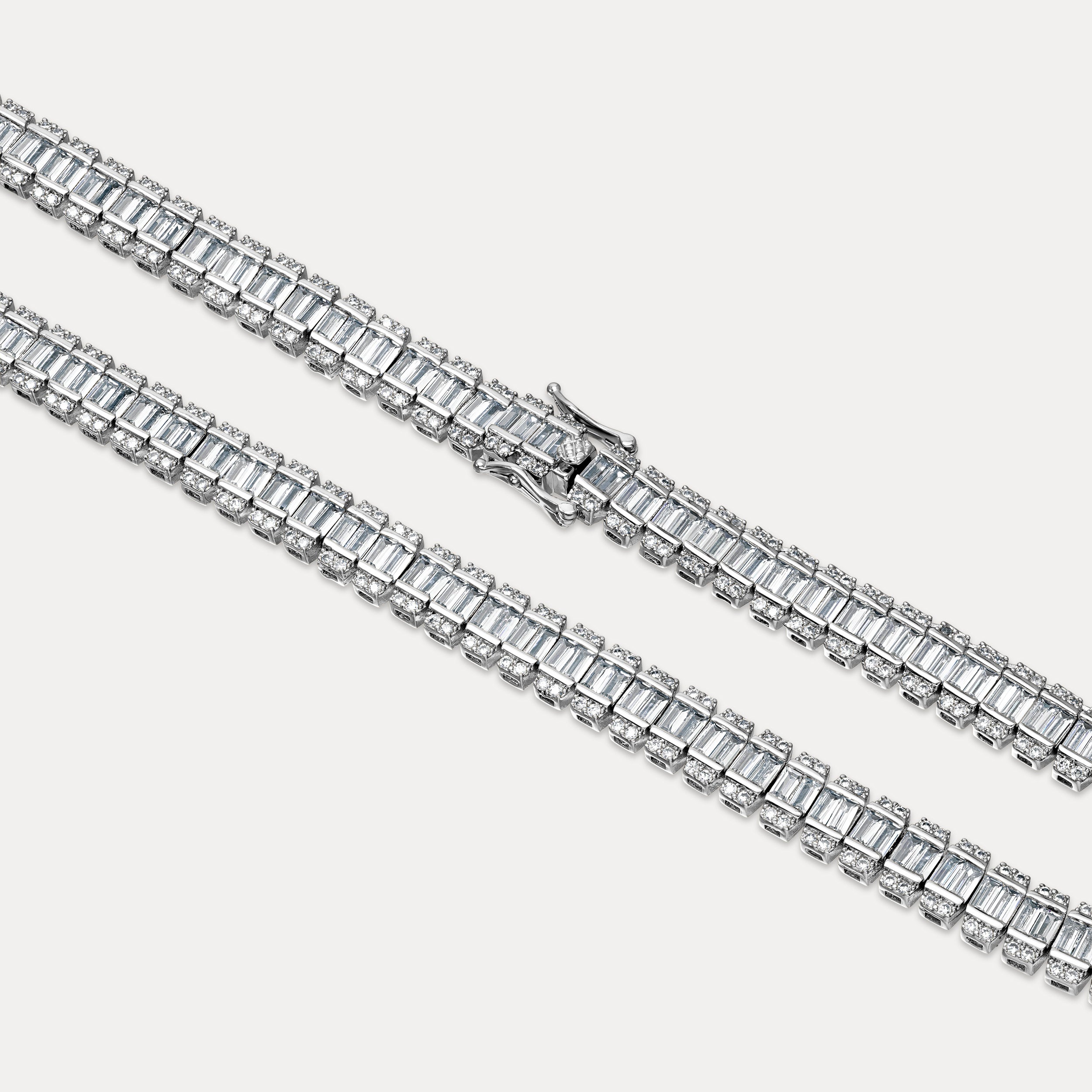 Prestige Baguette Chain - Silver