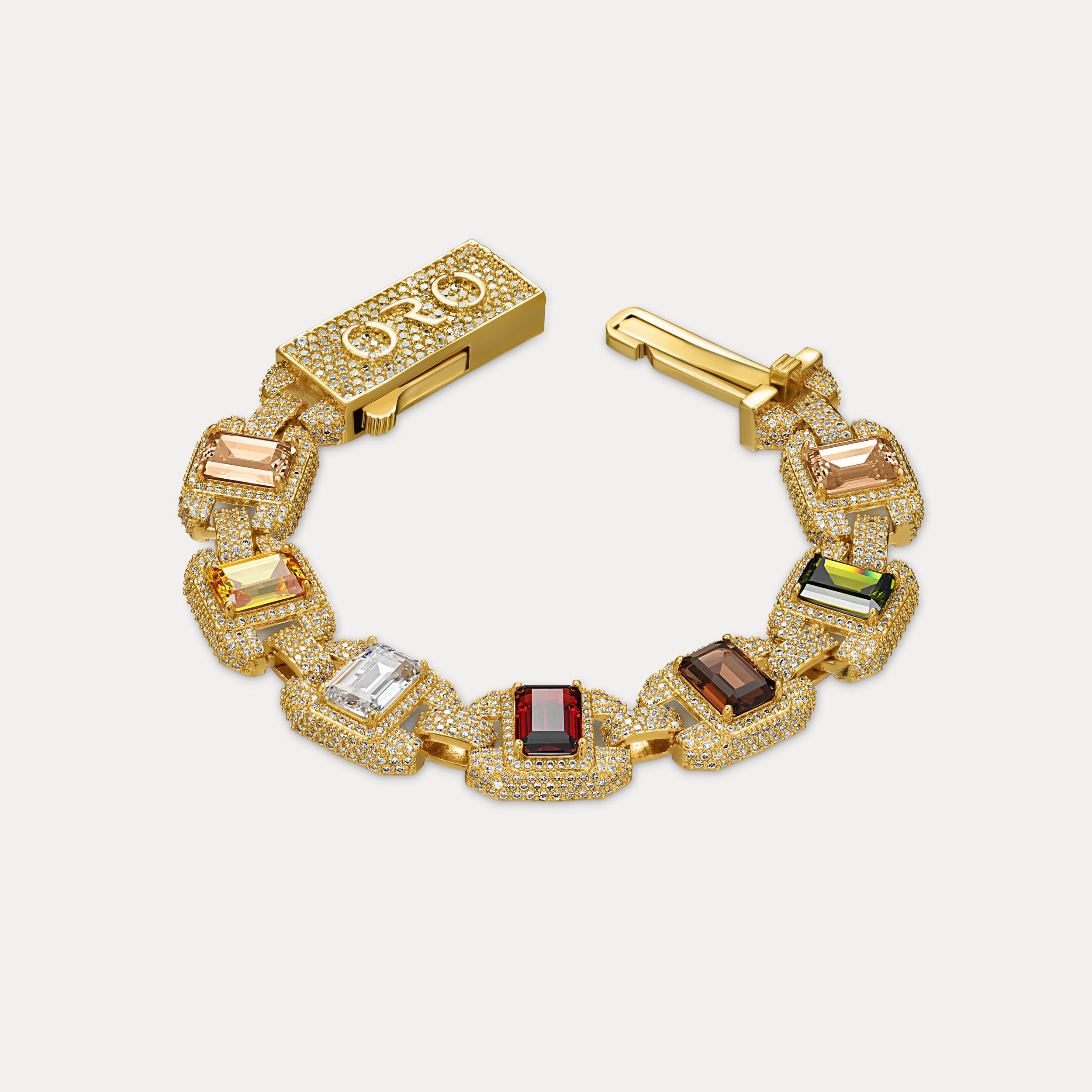 Riviera Gemstone Bracelet - Gold