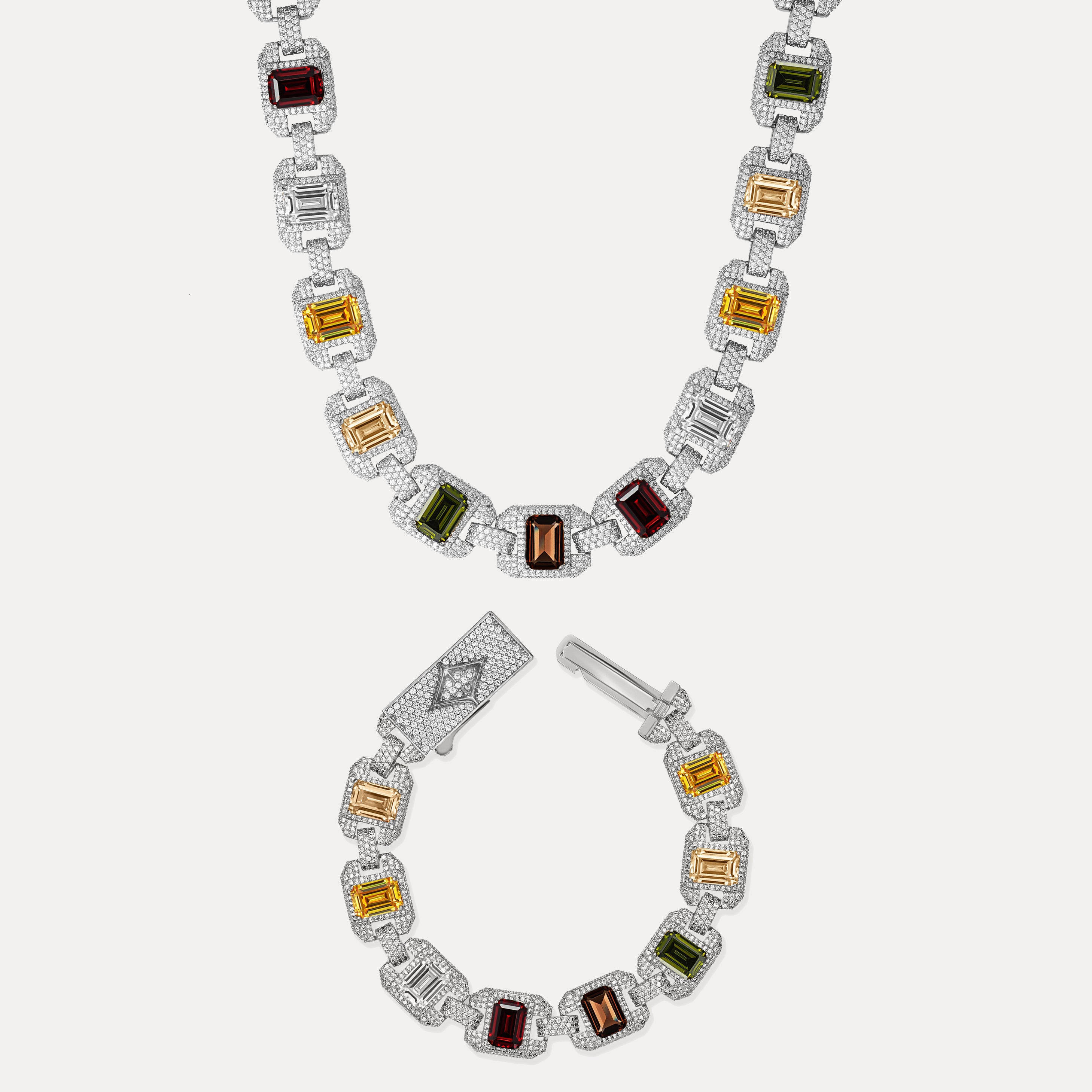 Riviera Gemstone Set - Silver