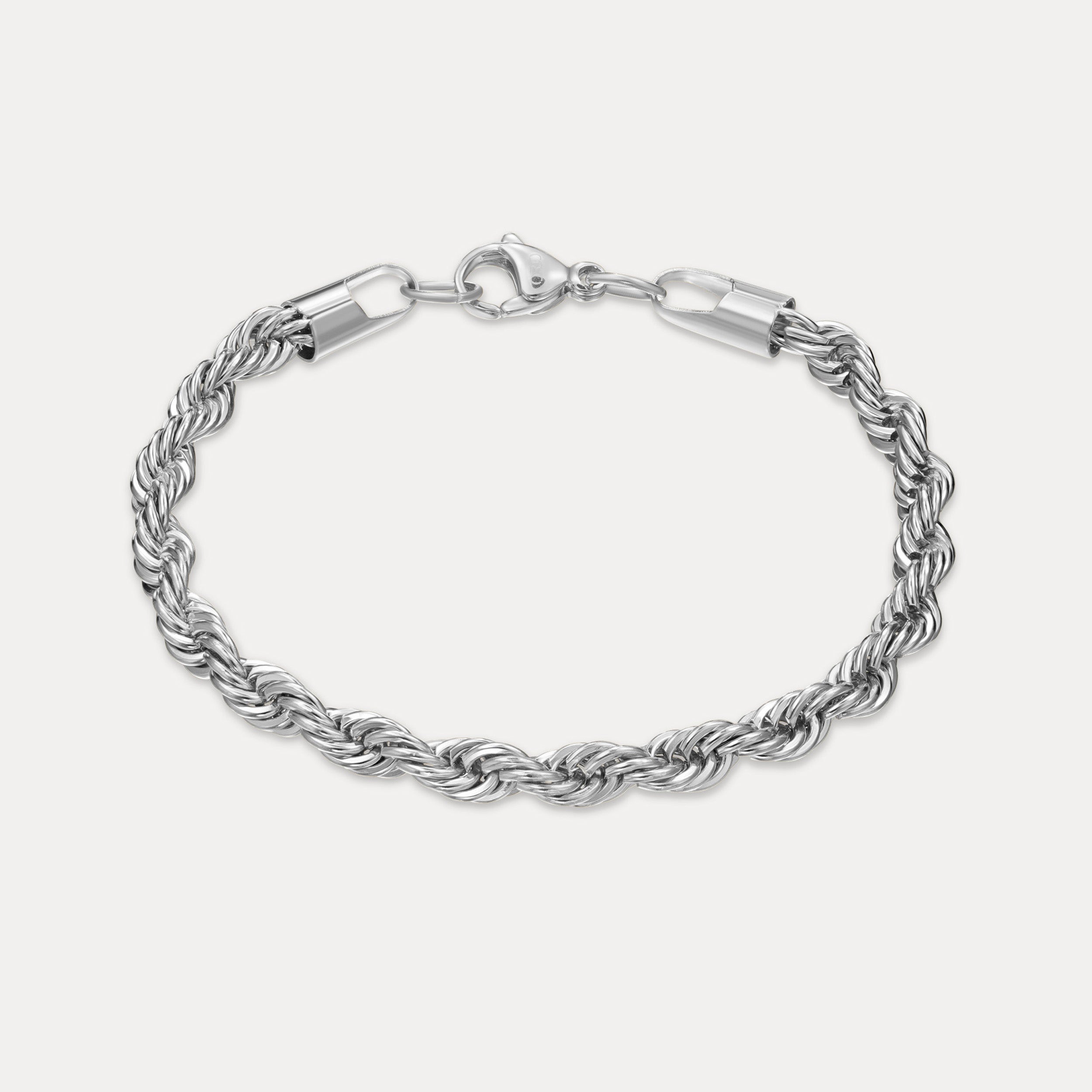 Rope Bracelet (5mm) - Silver