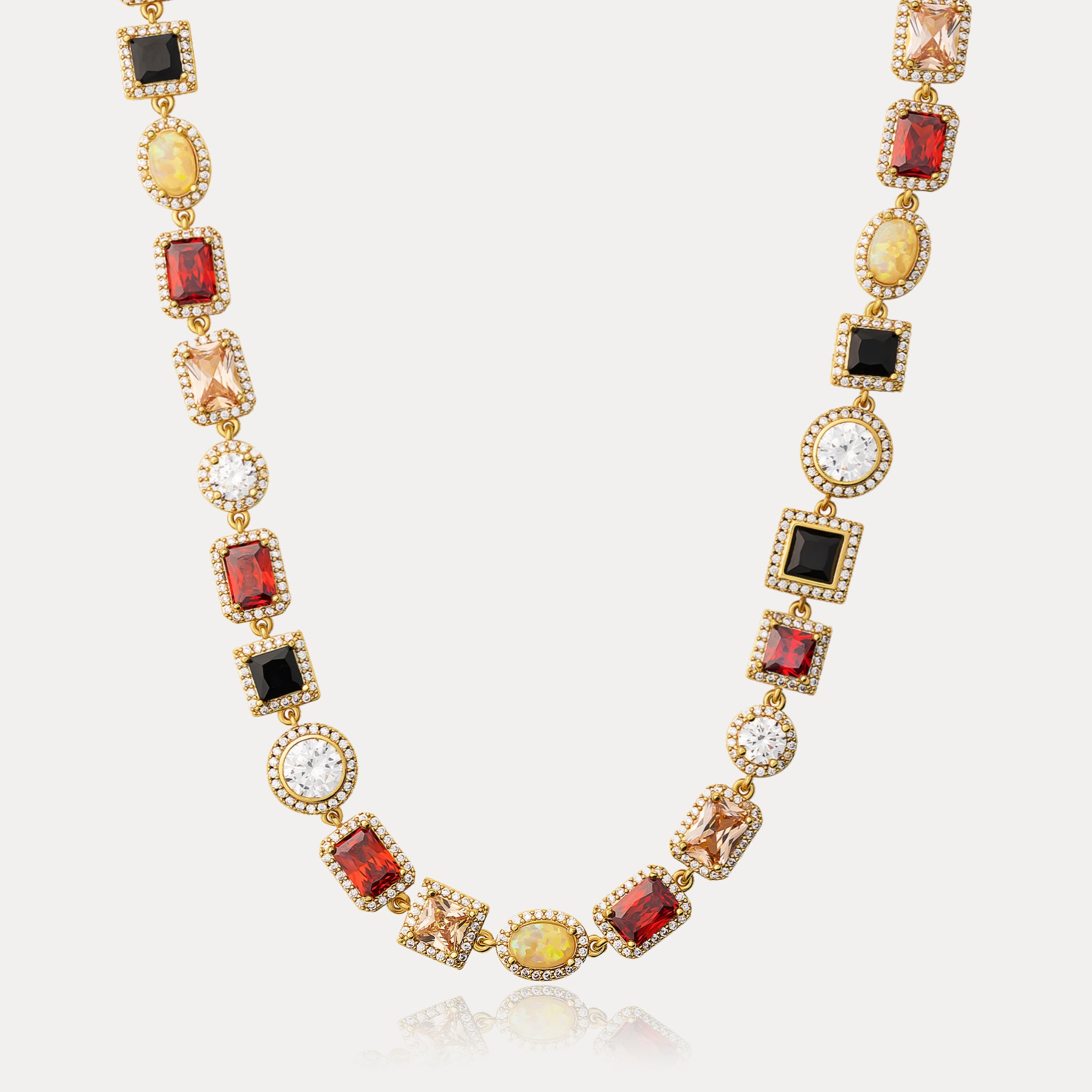 Royal Gemstone Chain - Gold