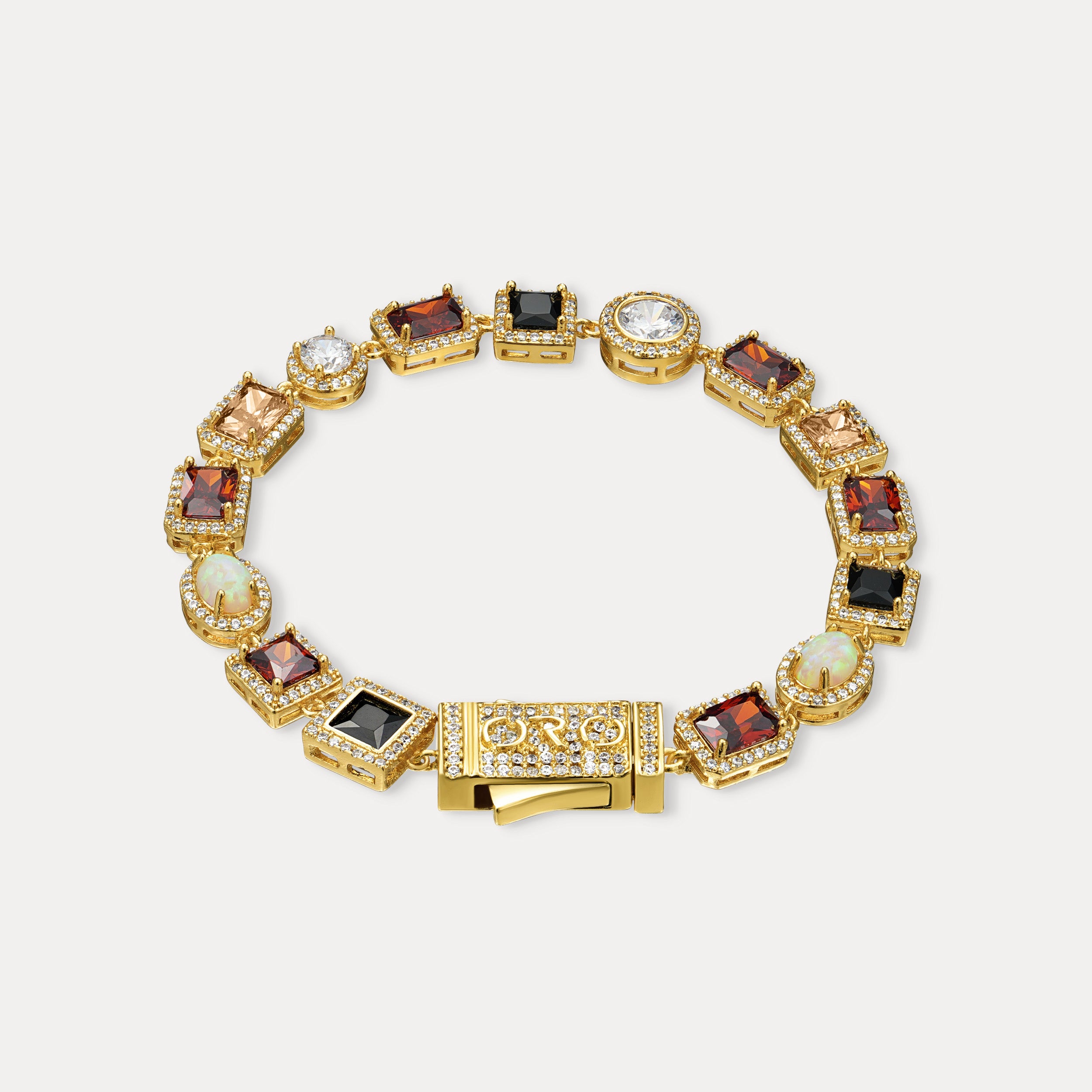 Royal Gemstone Bracelet - Gold
