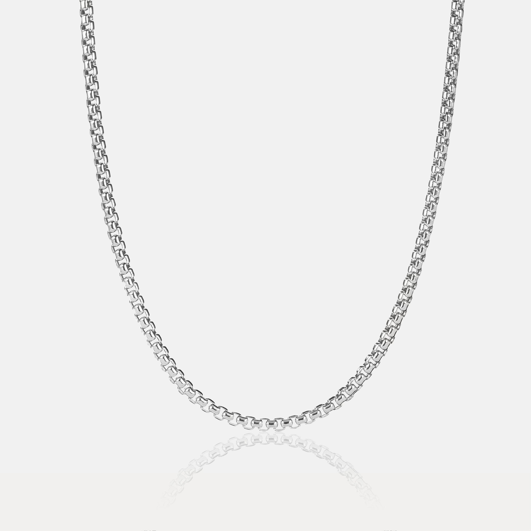 Venetian Box Chain (3mm) - Silver