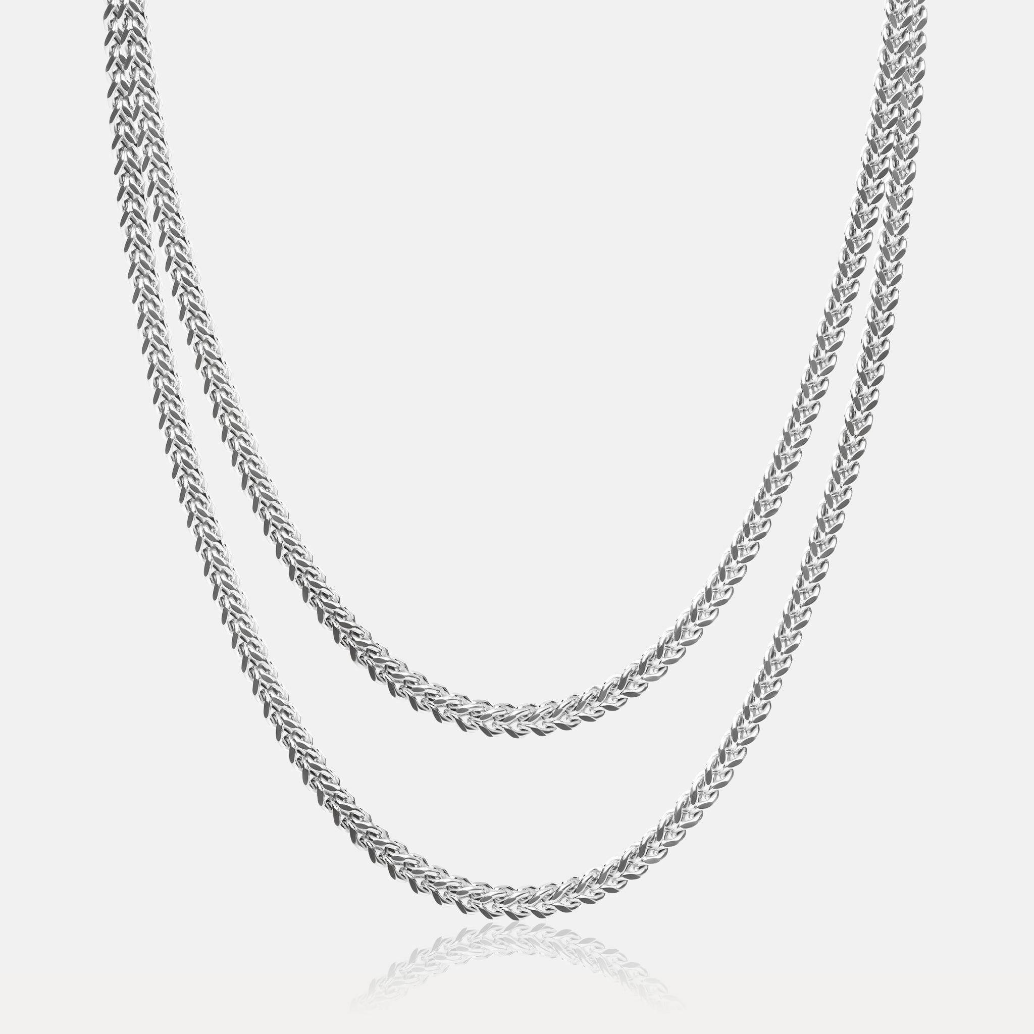 Franco Chain Stack (3mm) - Silver