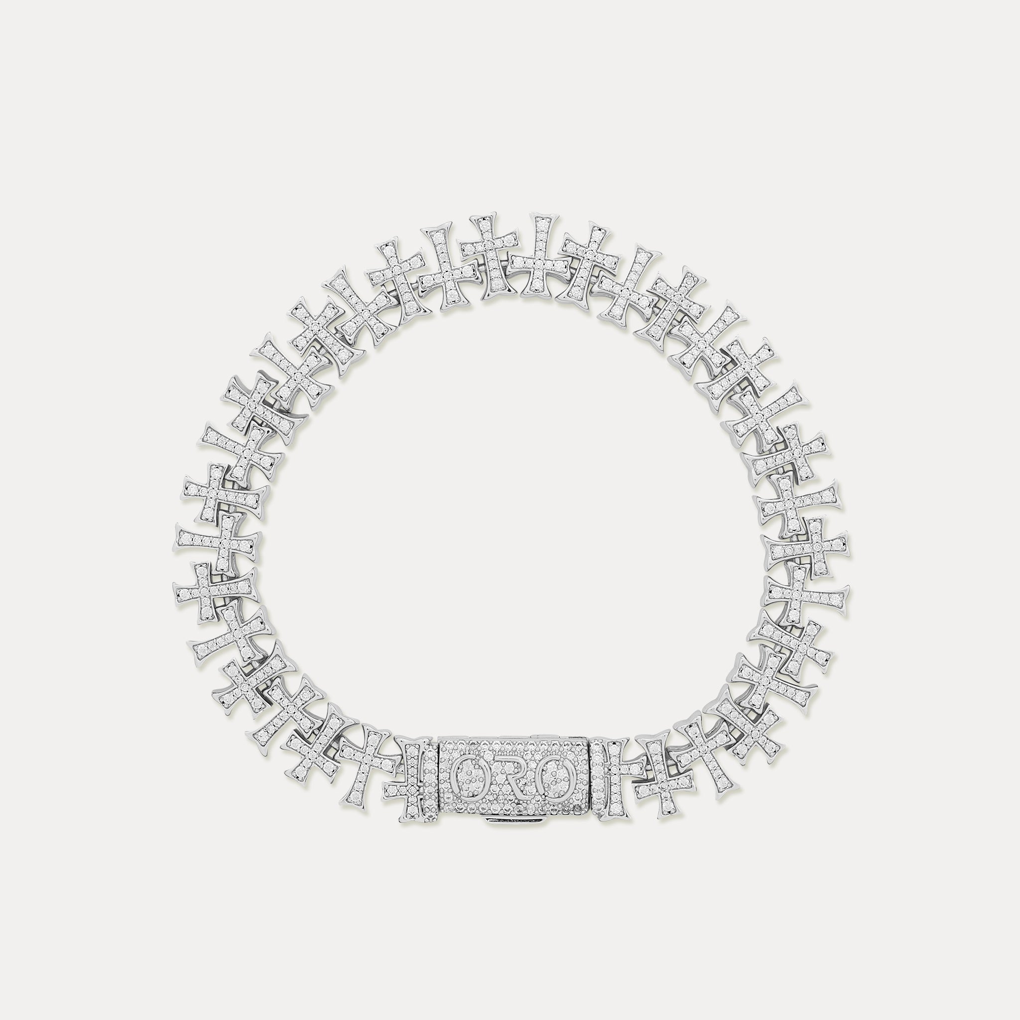 Cathedral Cross Bracelet - Silver