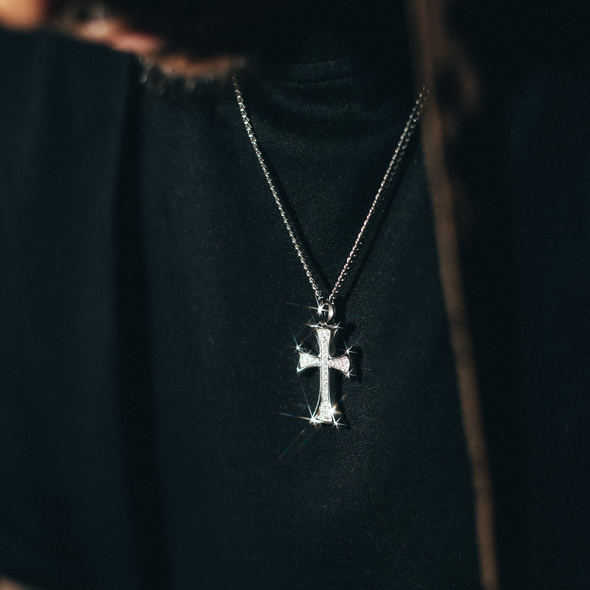 Cathedral Cross Pendant - Silver