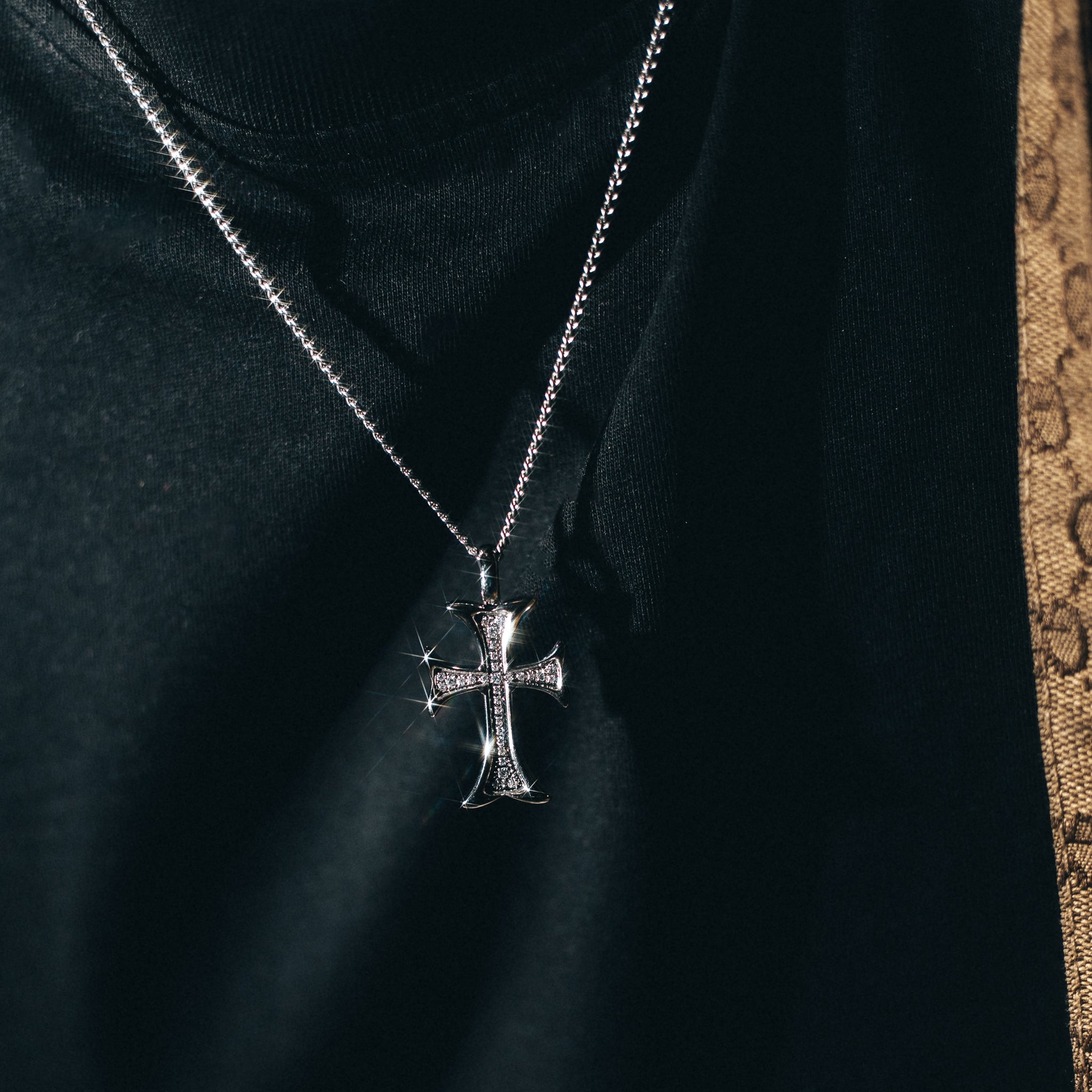 Cathedral Cross Pendant - Silver