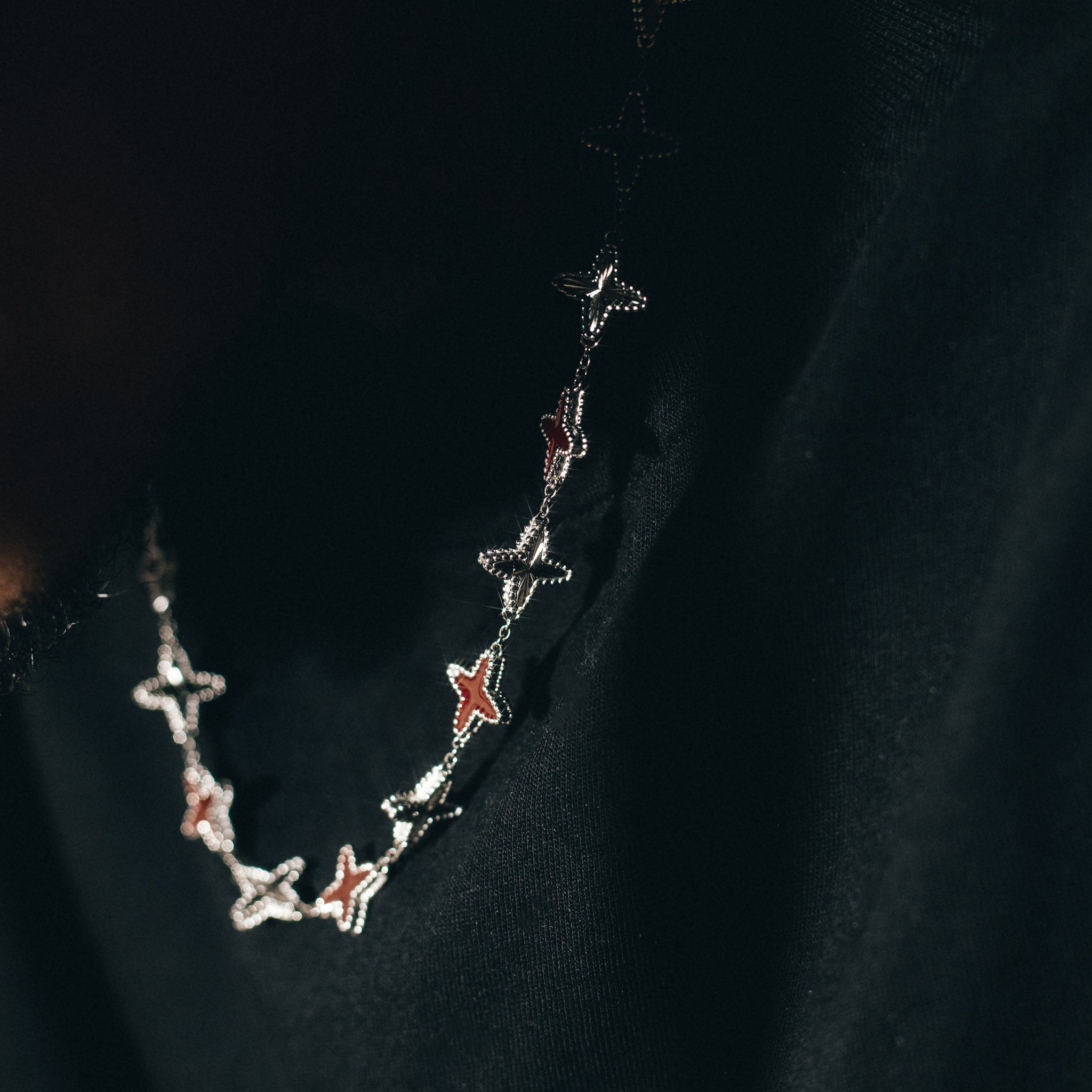 Crimson Clovero Chain - Silver