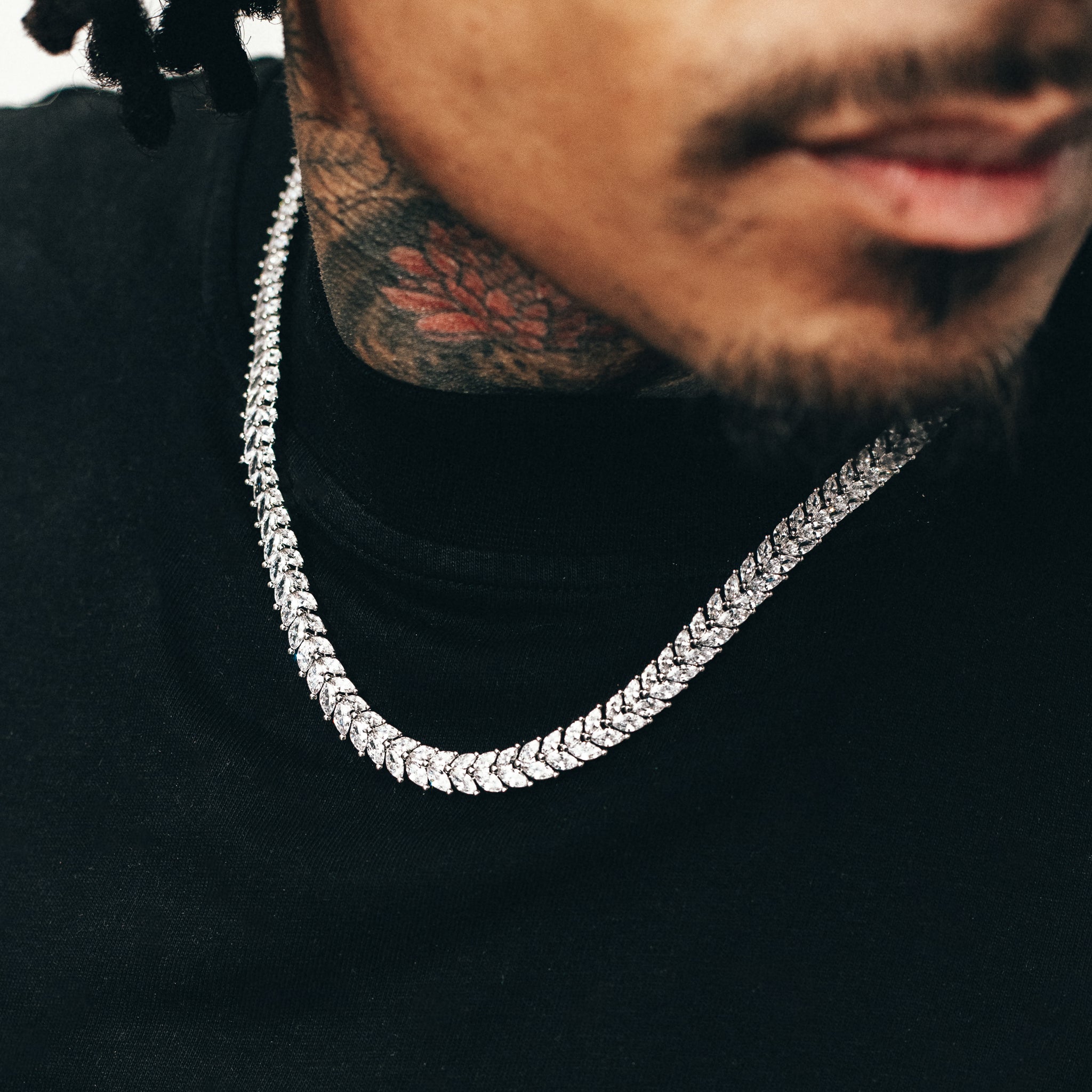 Mamba Tennis Chain - Silver