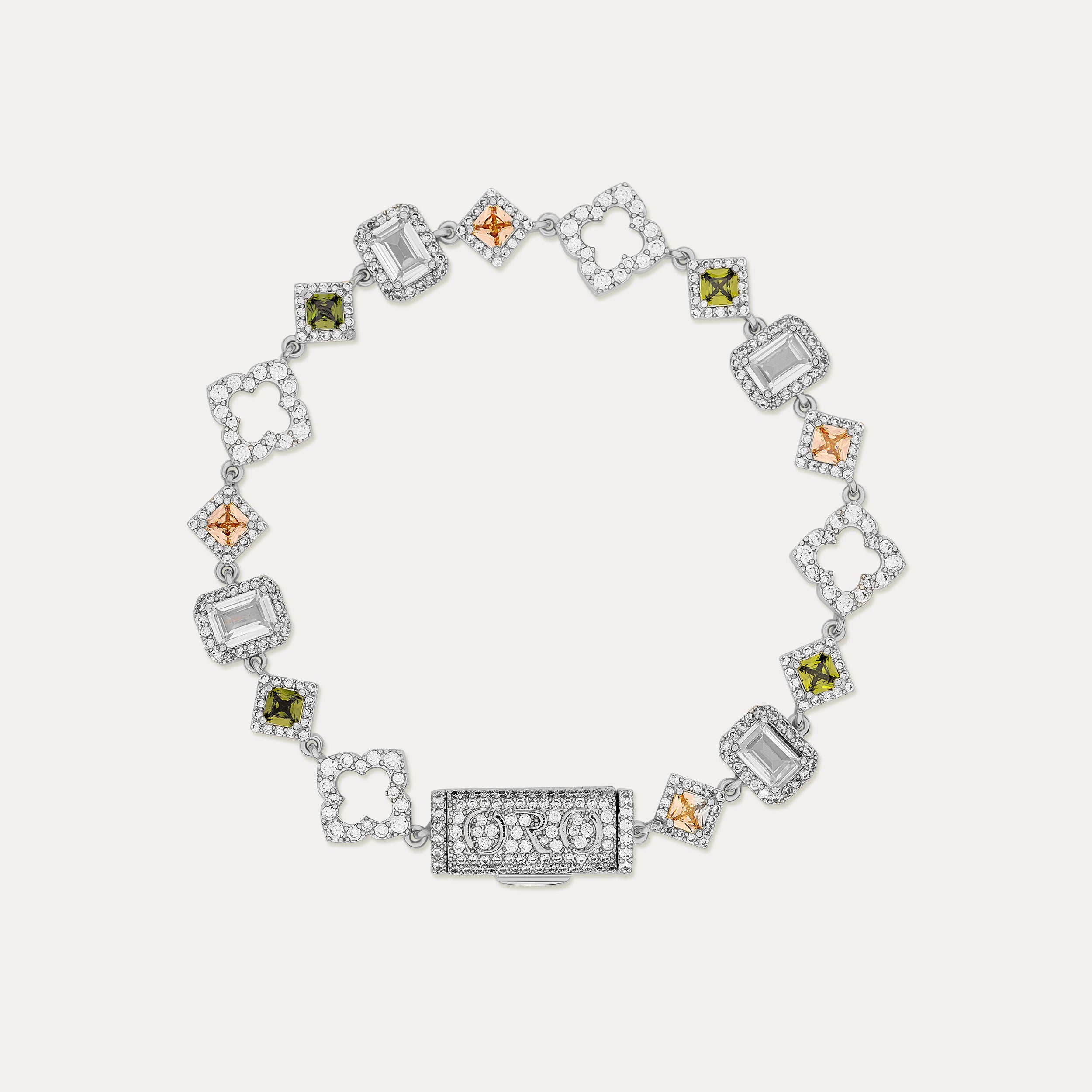 Midas Gemstone Bracelet - Silver