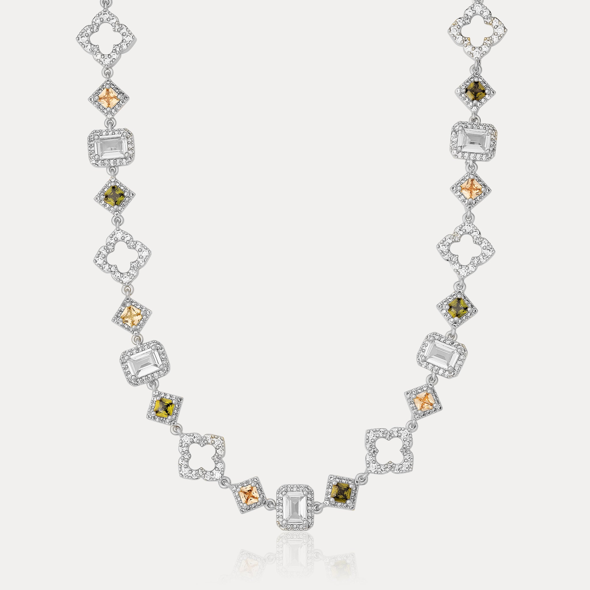 Midas Gemstone Chain - Silver