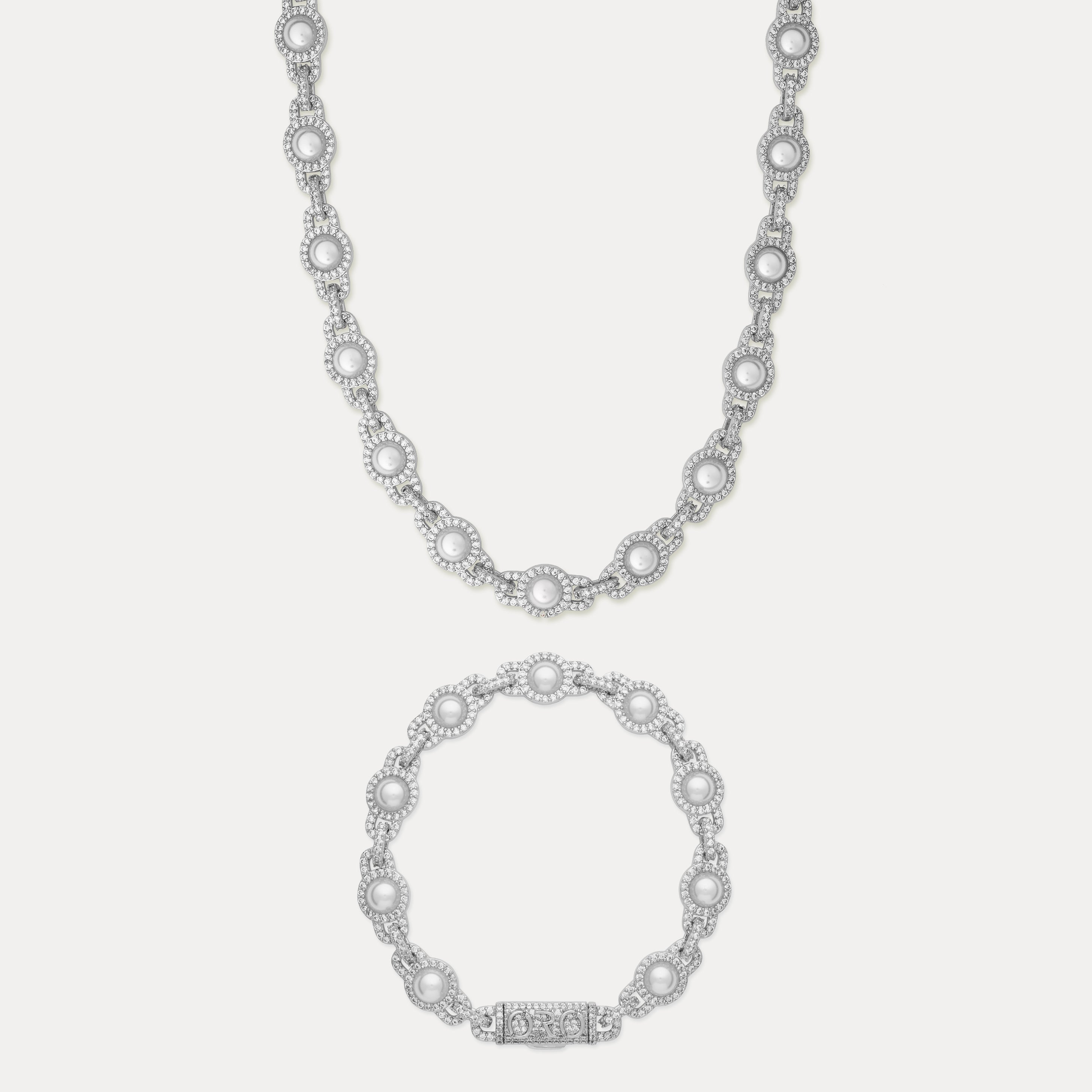 Monte Carlo Pearl Set - Silver