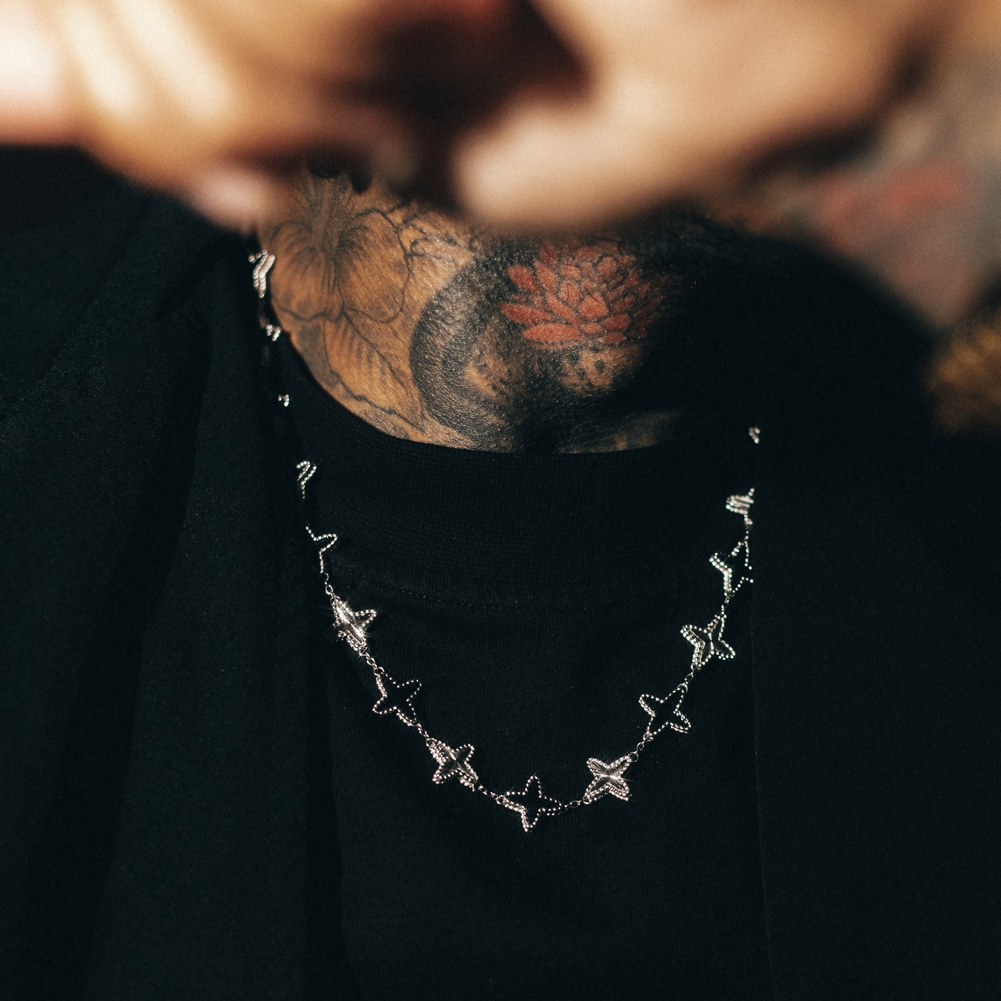 Onyx Clovero Chain - Silver