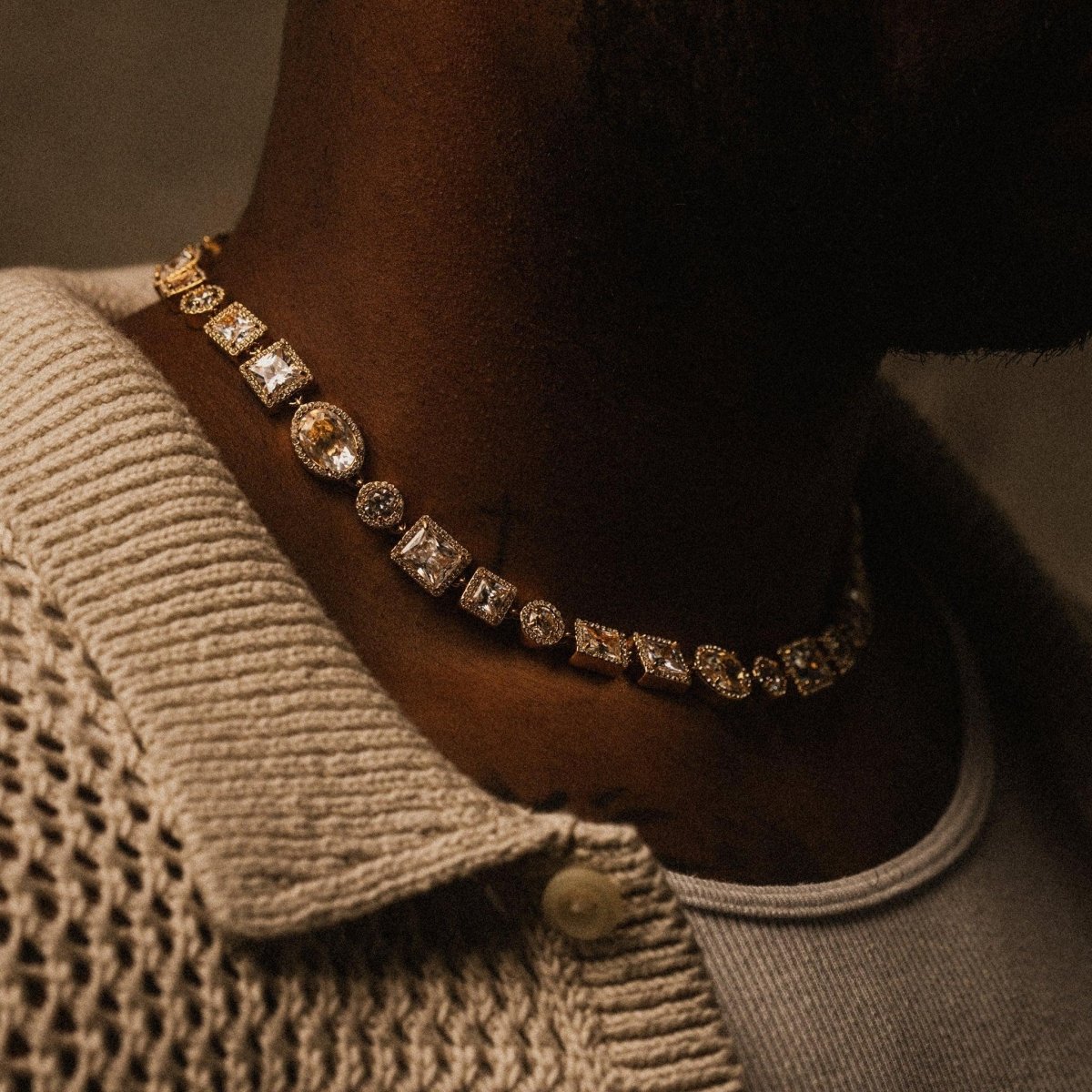 Altair Gemstone Chain - Gold