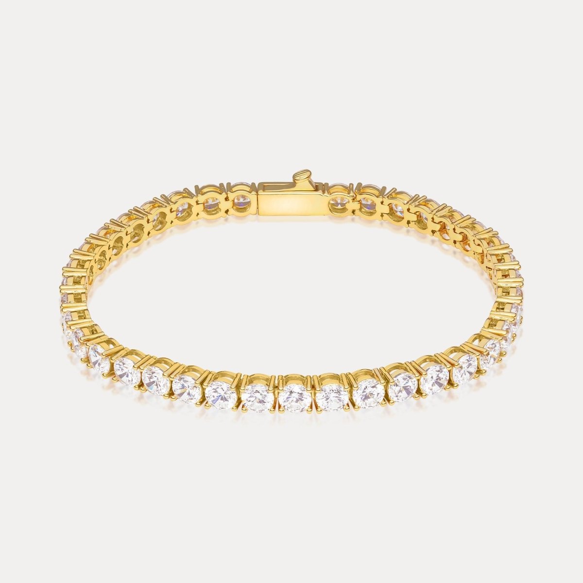 Amalfi Tennis Bracelet (5mm) - Gold - Hommes Oro