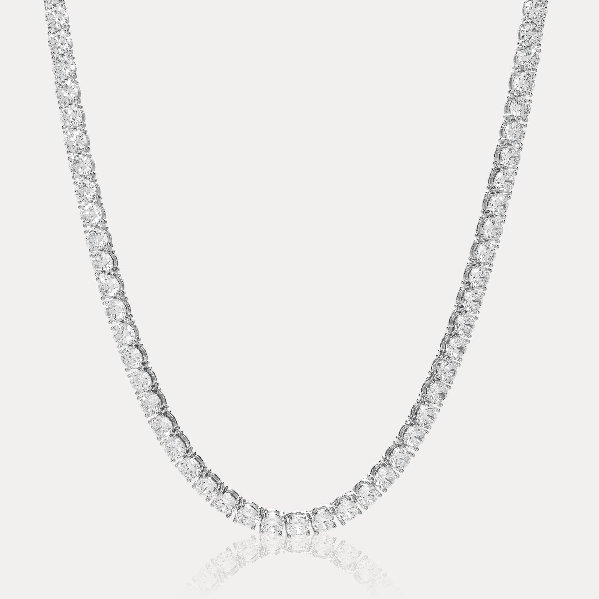 Amalfi Tennis Chain (5mm) - Silver - Hommes Oro