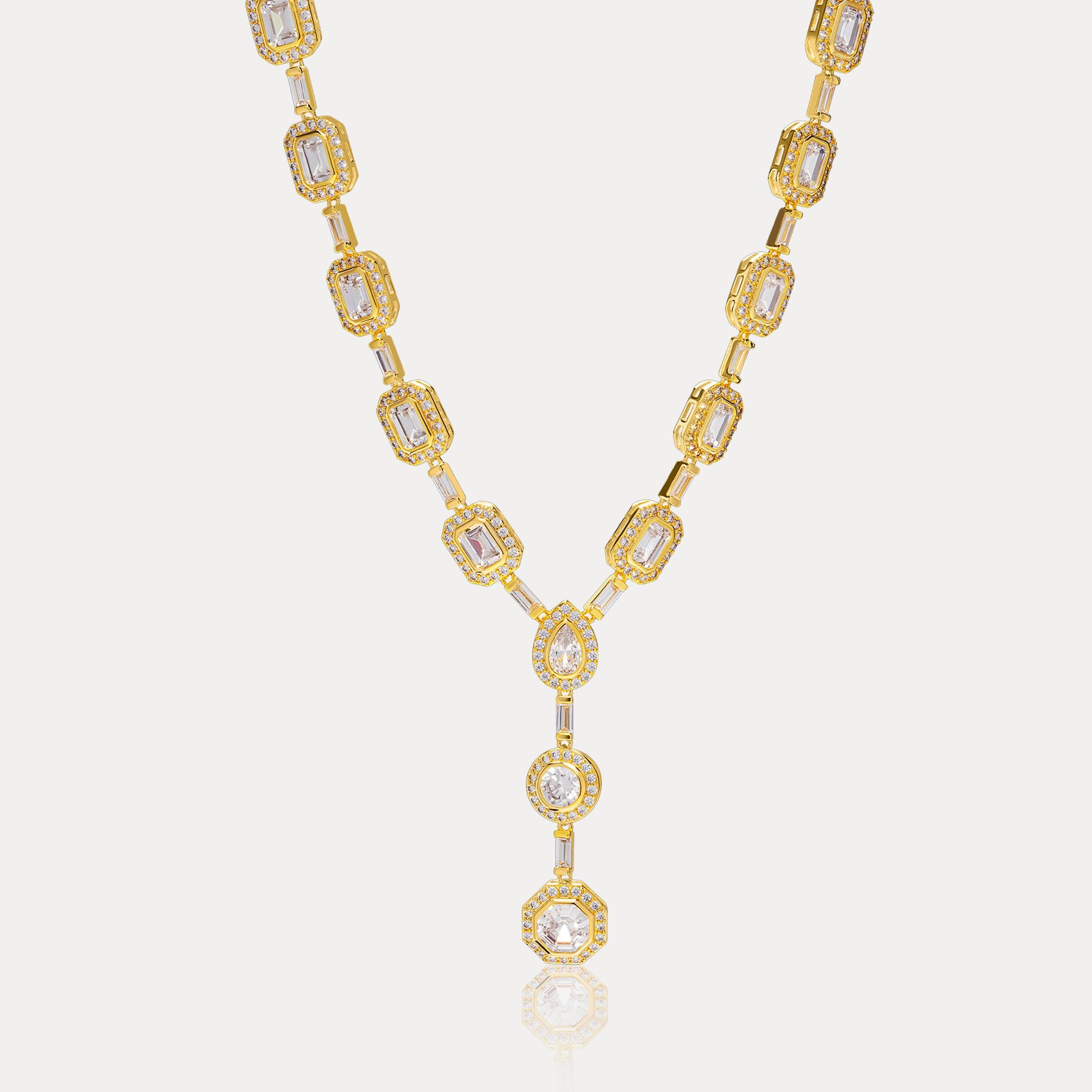 Asscher Icedrop Chain - Gold - Hommes Oro