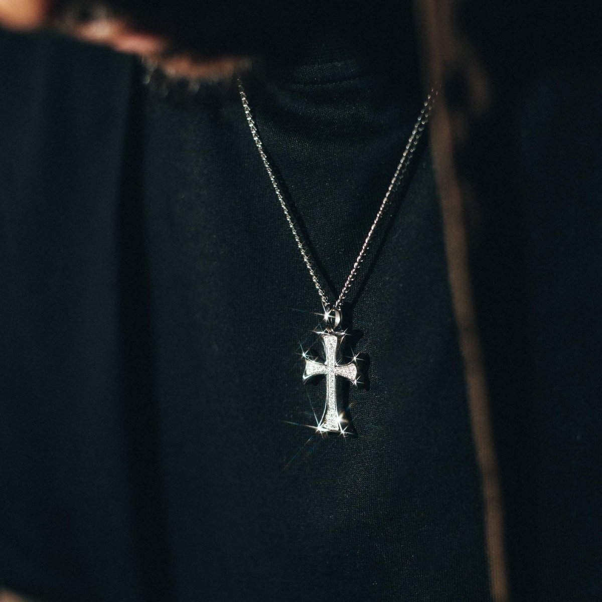 Cathedral Cross Pendant - Silver