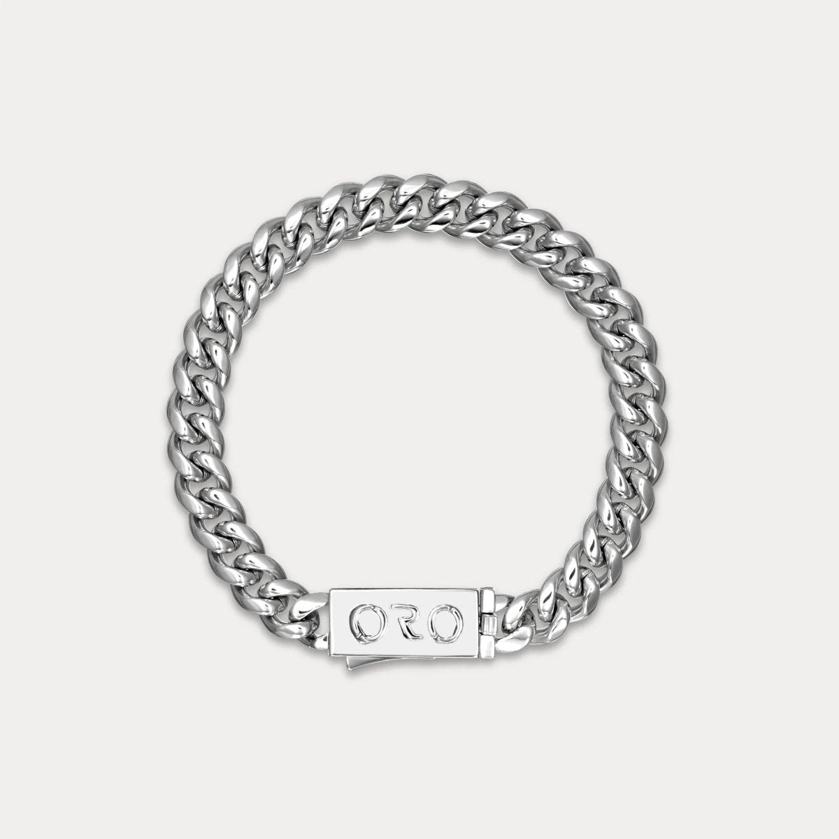 Cuban Link Bracelet (8mm) - Silver