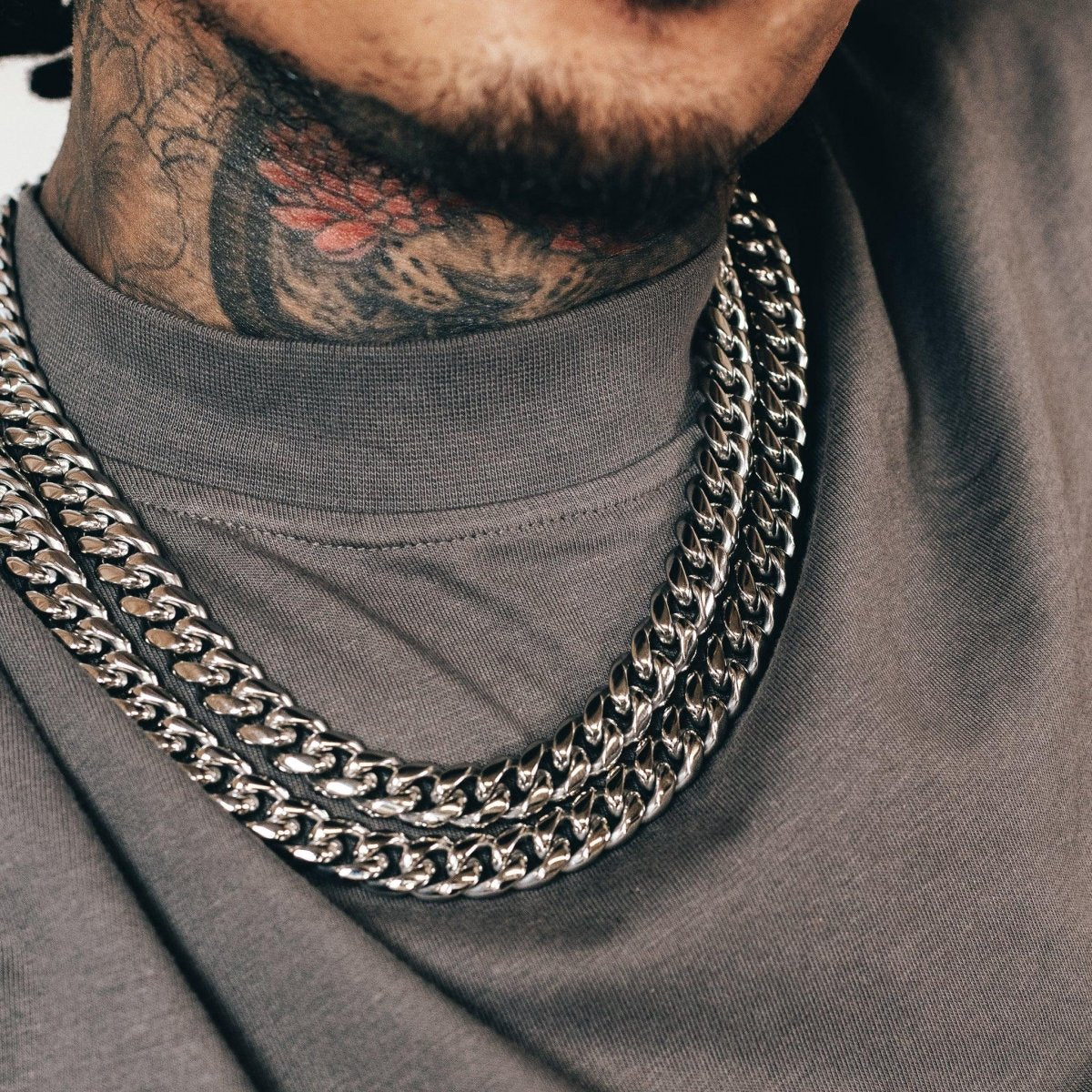 Cuban Link Chain (12mm) - Silver