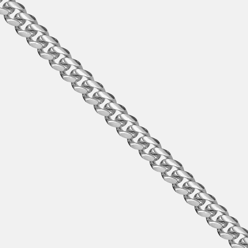 Cuban Chain Stack (3mm) - Silver - Hommes Oro