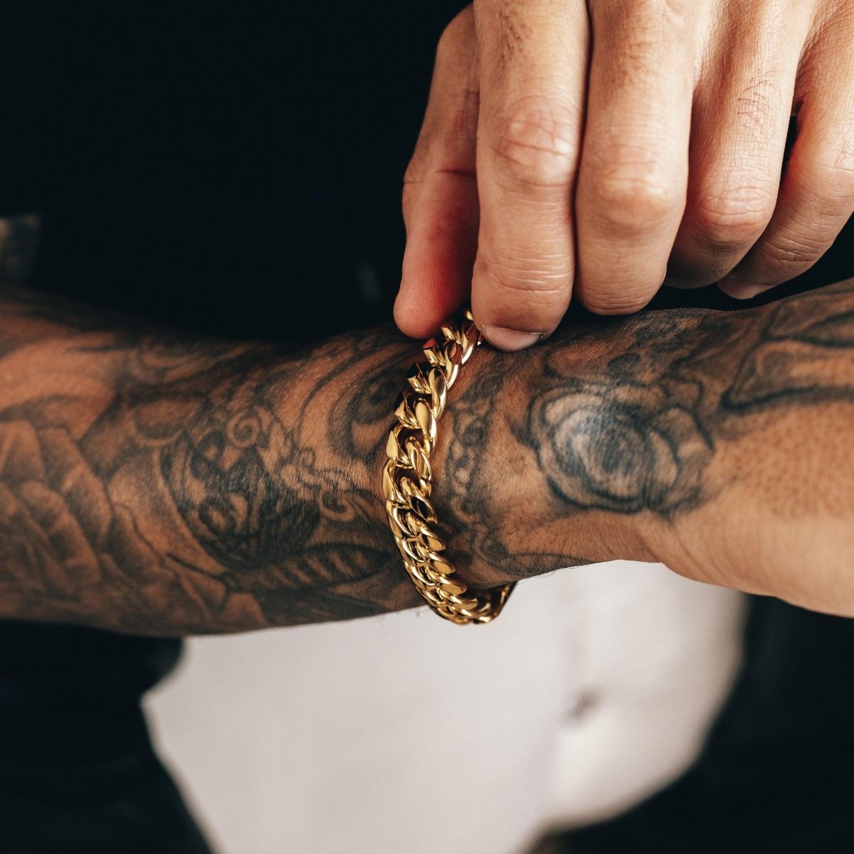 Cuban Link Set (12mm) - Gold