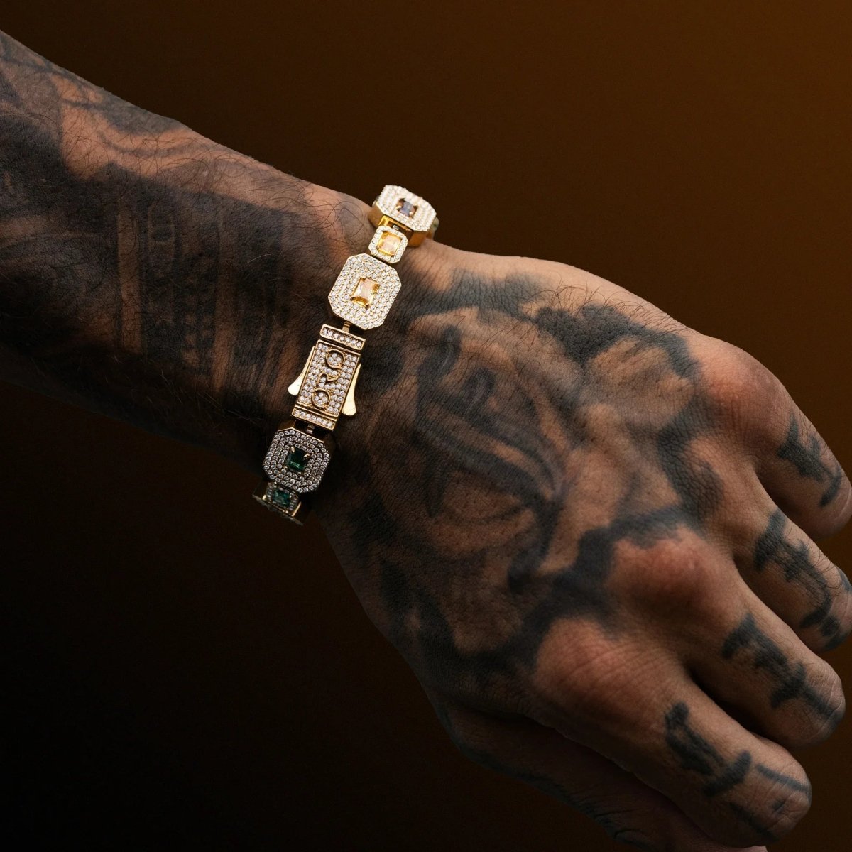 Echelon Gemstone Bracelet - Gold