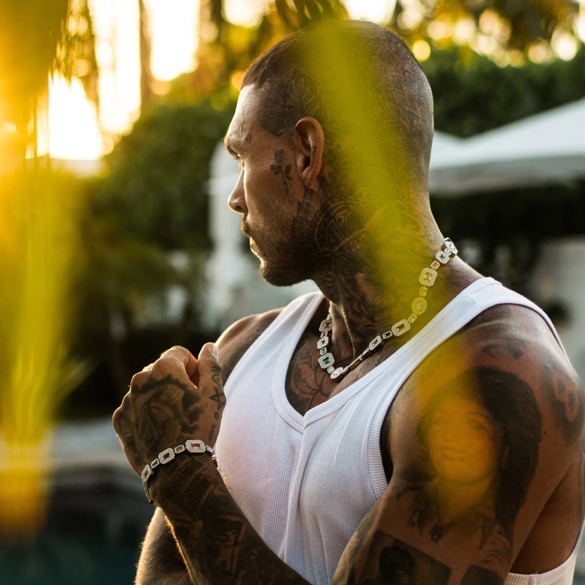 Echelon Gemstone Bracelet - Silver