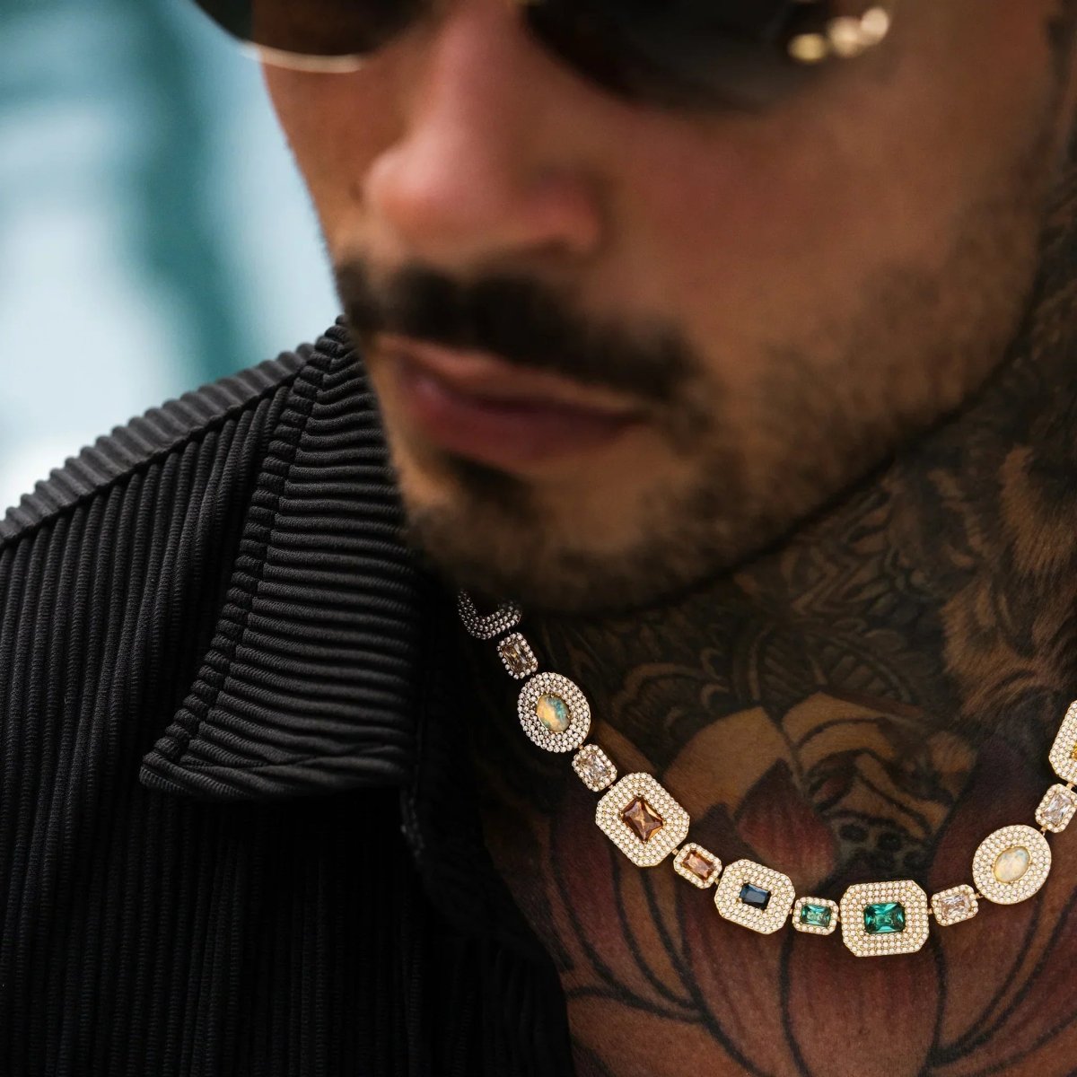 Echelon Gemstone Chain - Gold