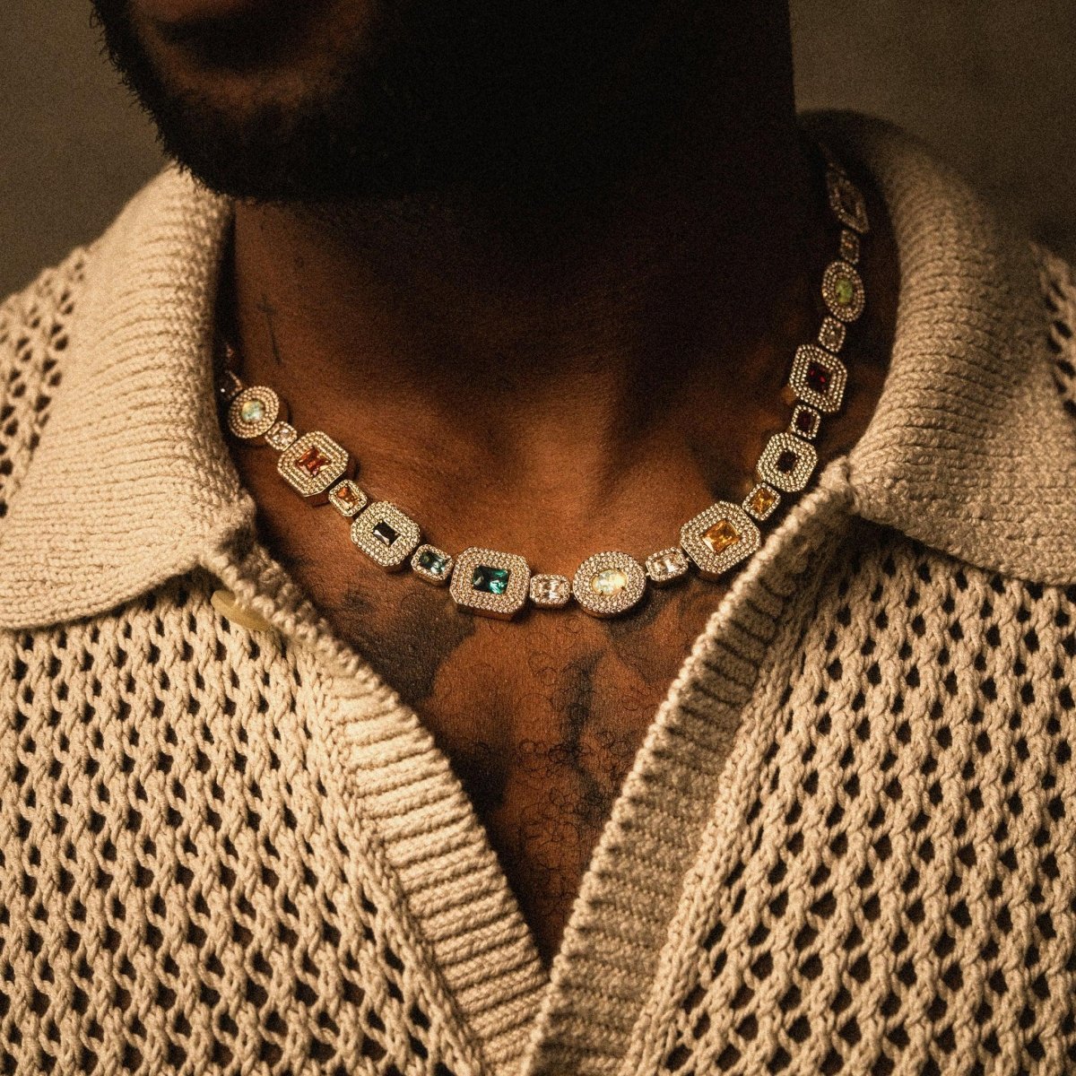 Echelon Gemstone Chain - Gold