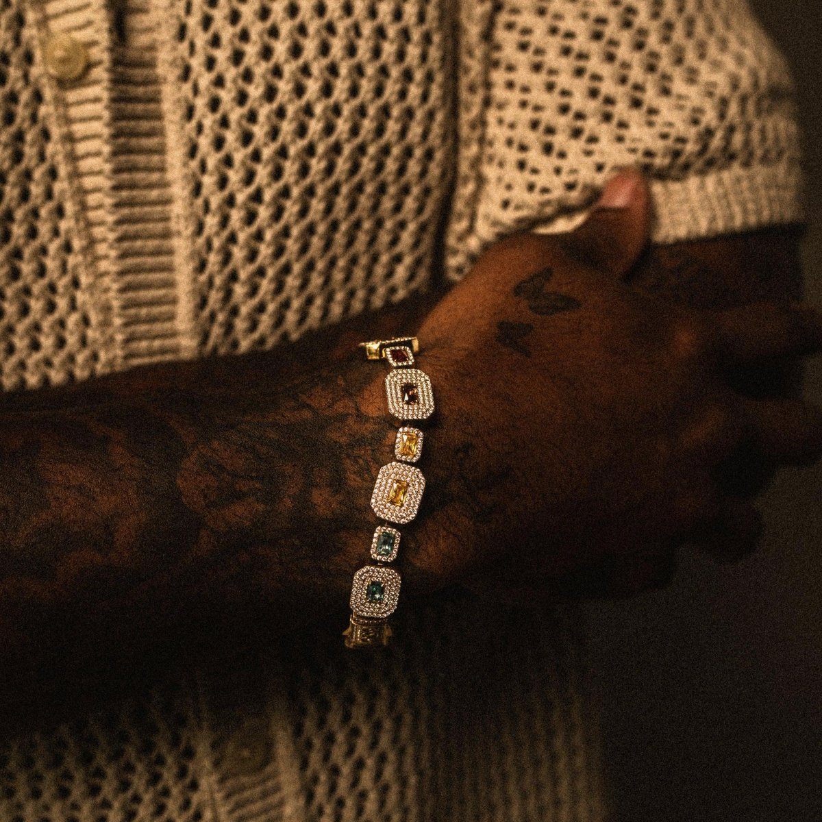 Echelon Gemstone Bracelet - Gold