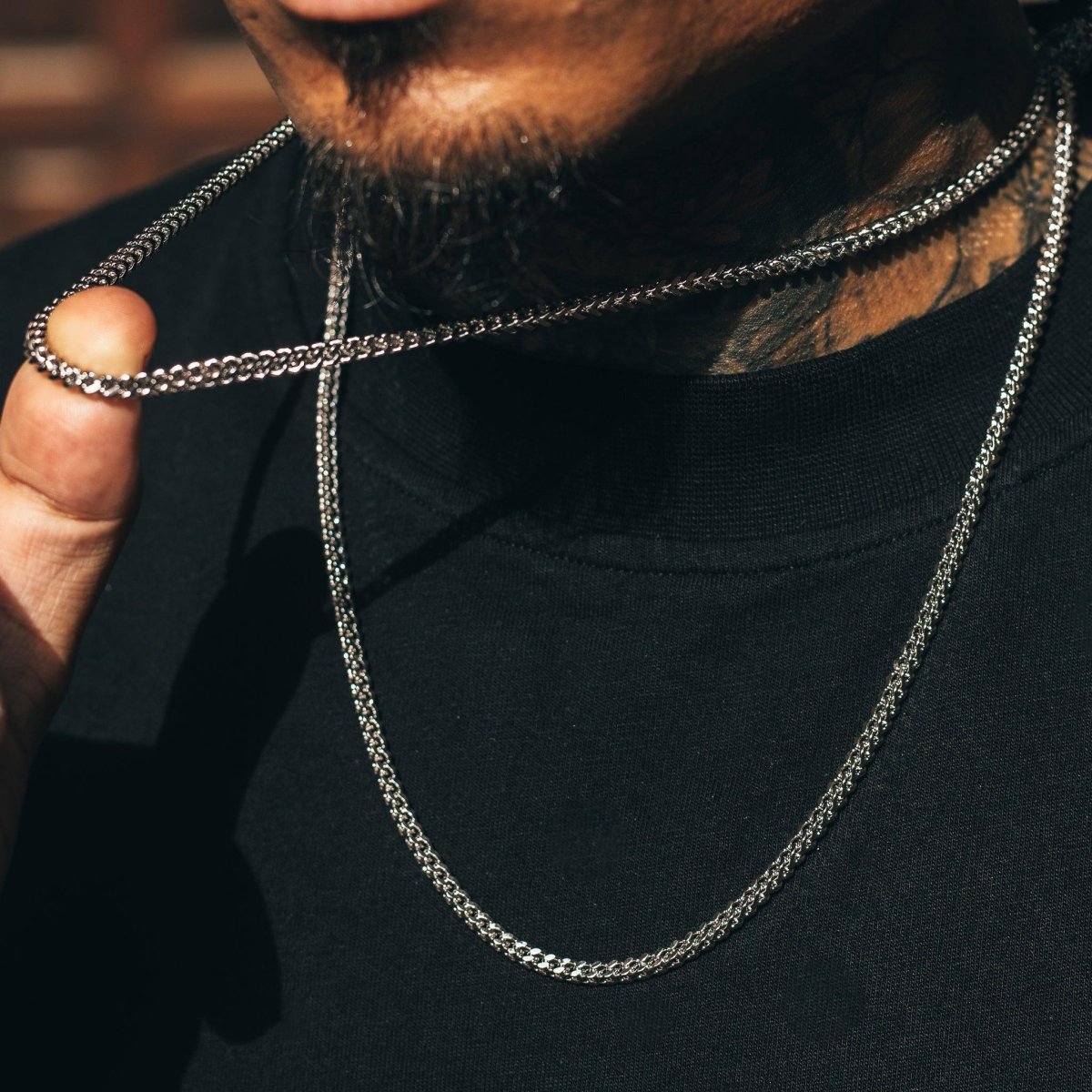 Franco (3mm) - Silver - Hommes Oro