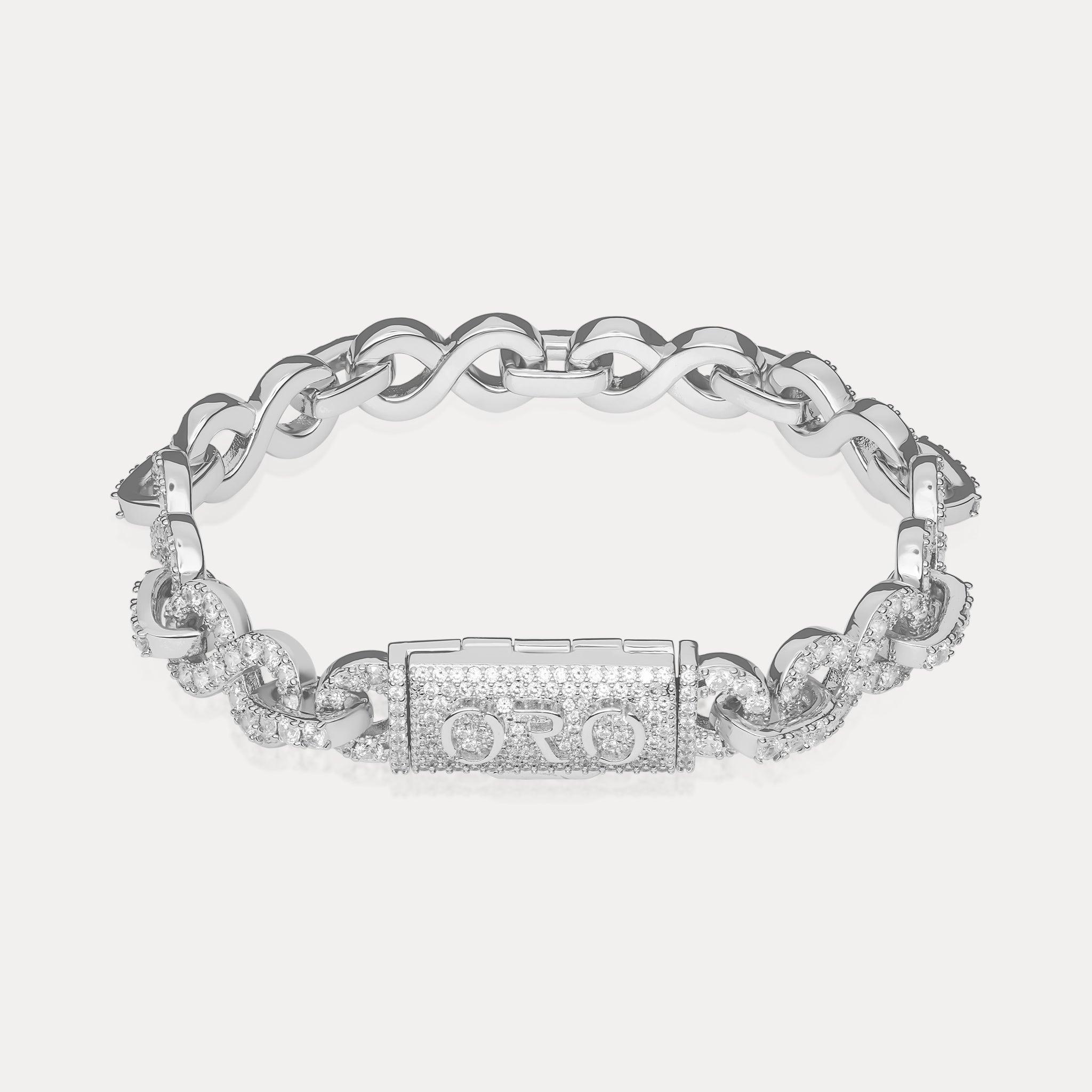 Kingpin Infinity Bracelet - Silver - Hommes Oro